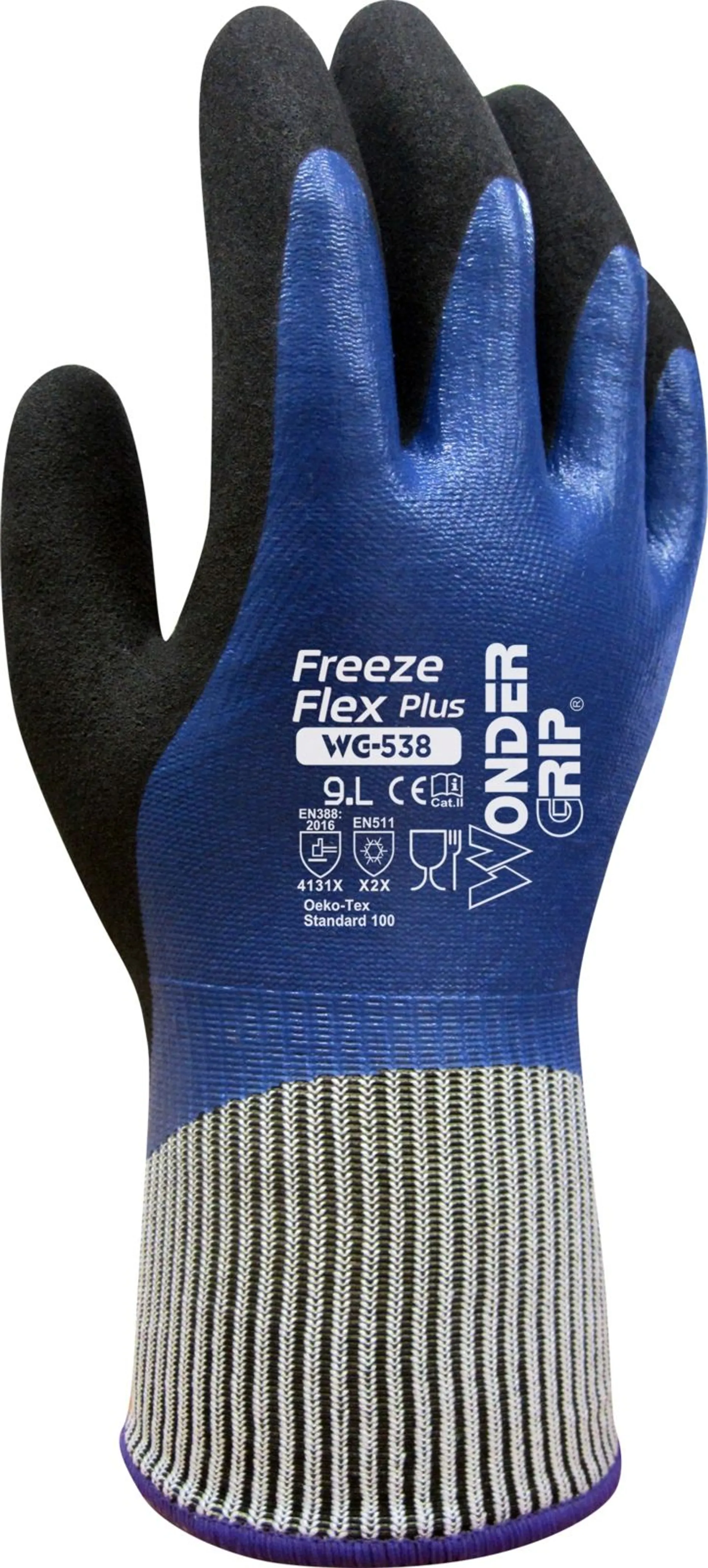 Wonder Grip Freeze Flex Plus 538 koko XXL nitriilipinnoitettu vuorillinen, öljynkestävä työkäsine