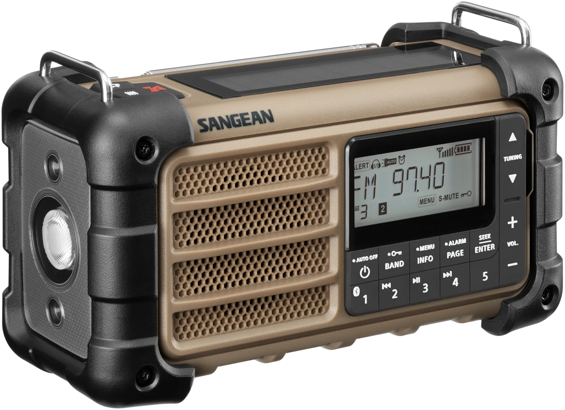 Sangean MMR-99 ladattava AM/FM-radio bluetooth yhteydellä, desert tan - 2