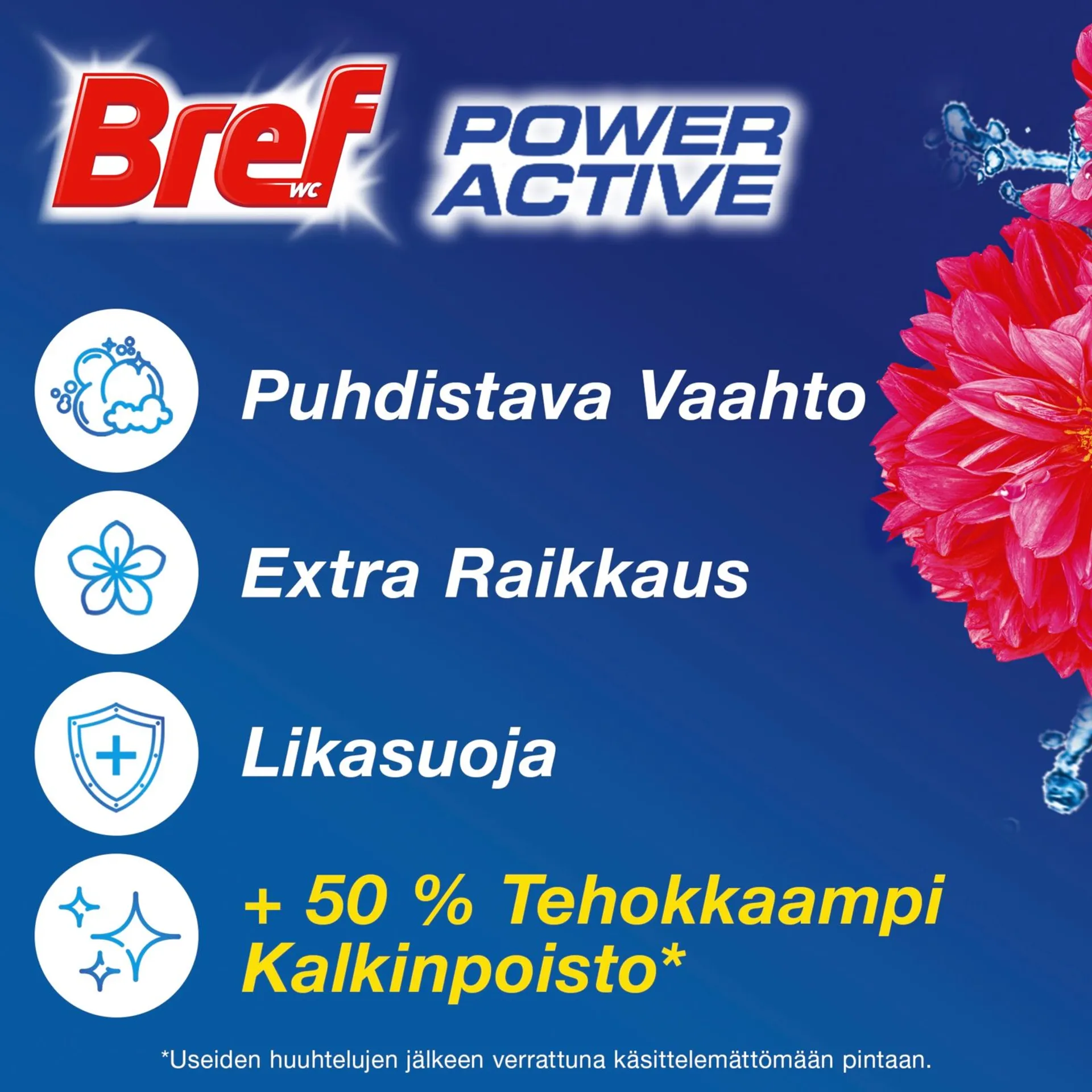 Bref 2x50g Power Active Flower WC-raikastin - 2