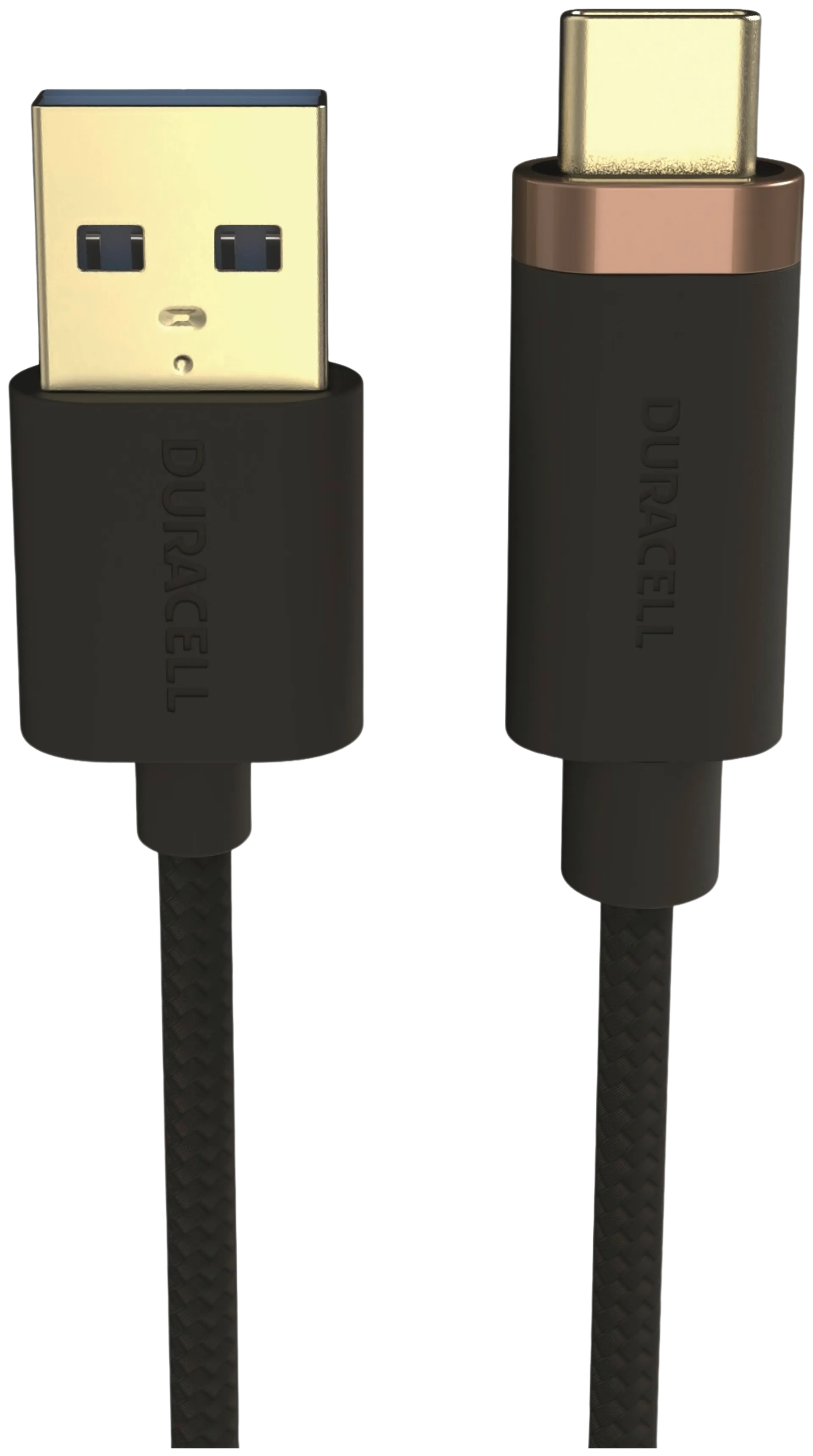 Duracell Punottu kaapeli USB-A / USB-C 1m musta - 2