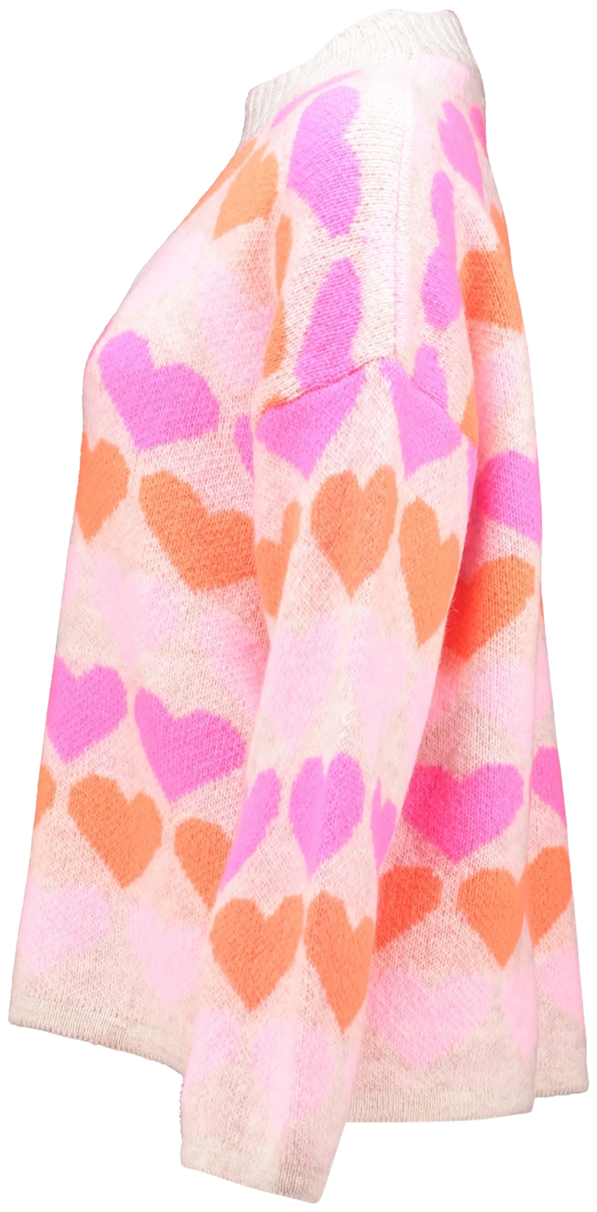 Hailys naisten neule Sa44nna UNF-3305 - beige/pink heart - 2