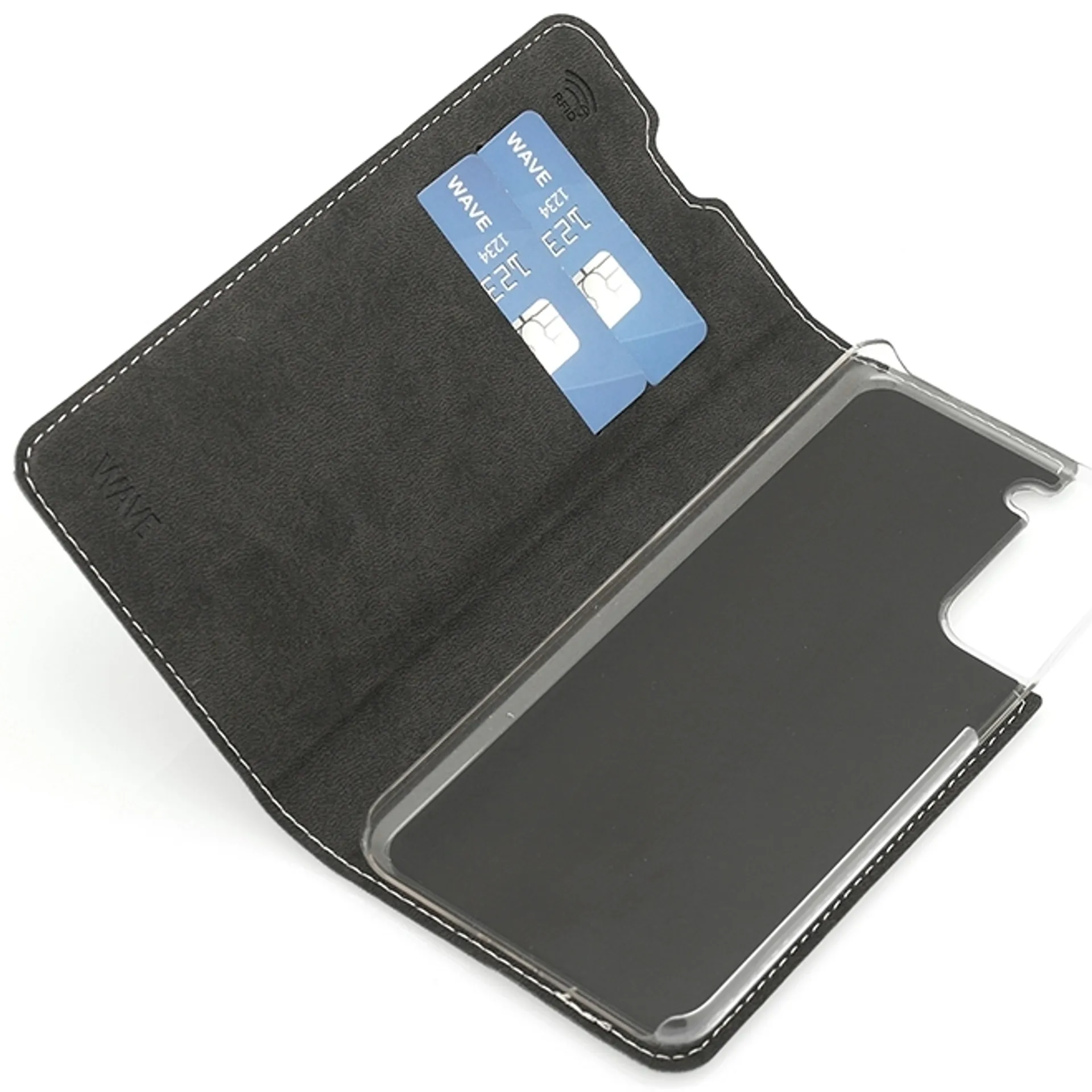 Wave Book Case, Samsung Galaxy S21, Ruusukulta - 4