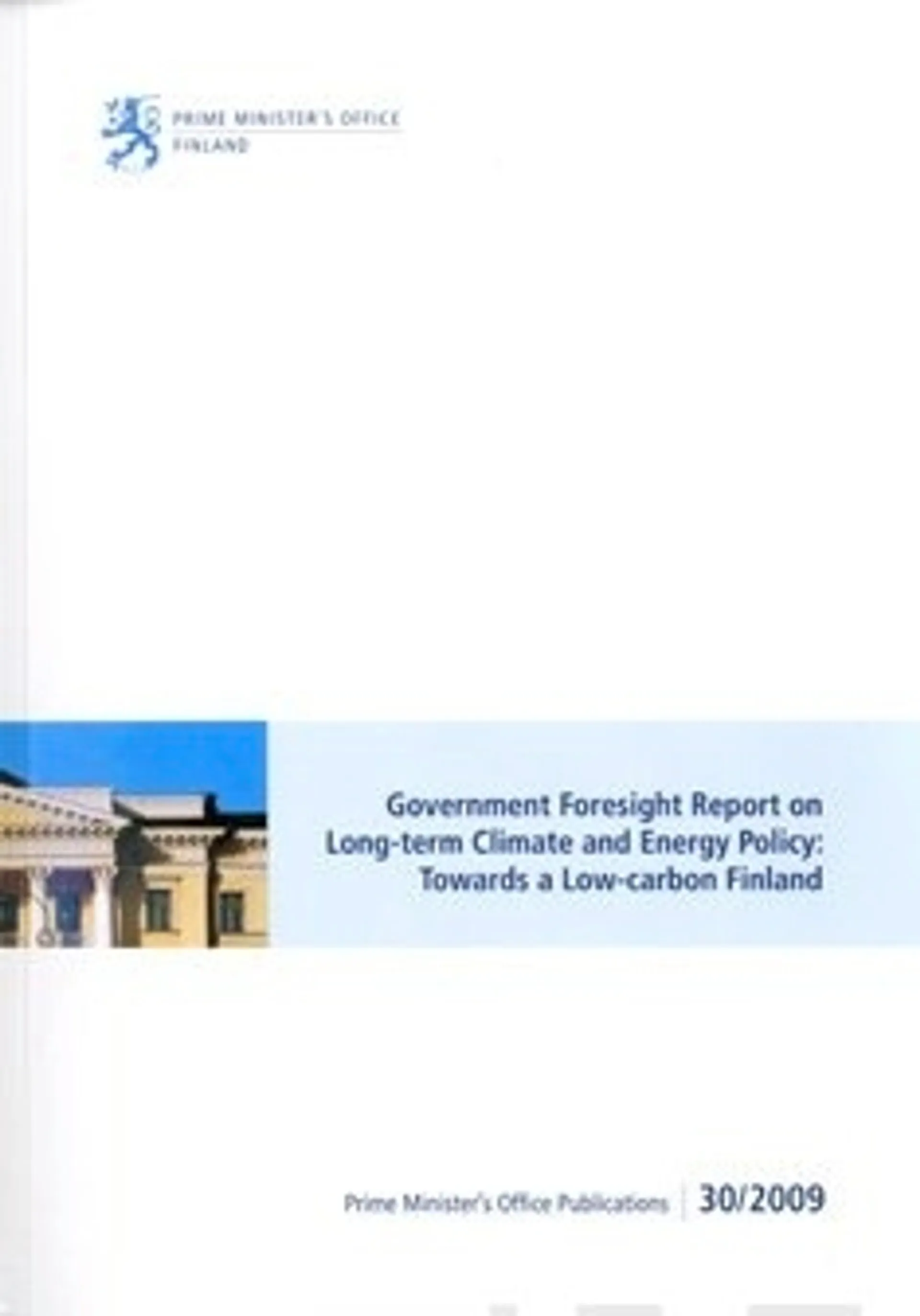 Government foresight report on long-term climate and energy policy