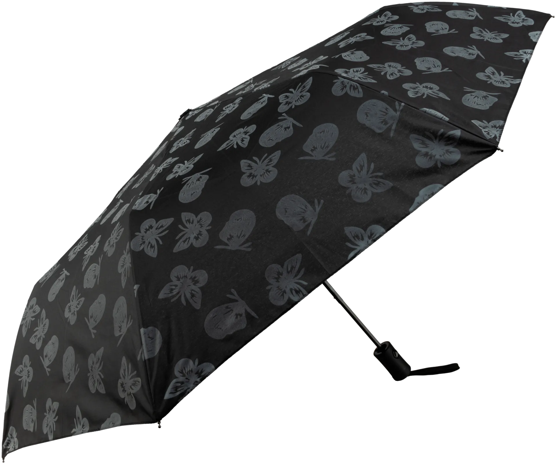 House kokoontaitettava sateenvarjo puoliautomaattisella mekanisimilla Heijastava Perhonen