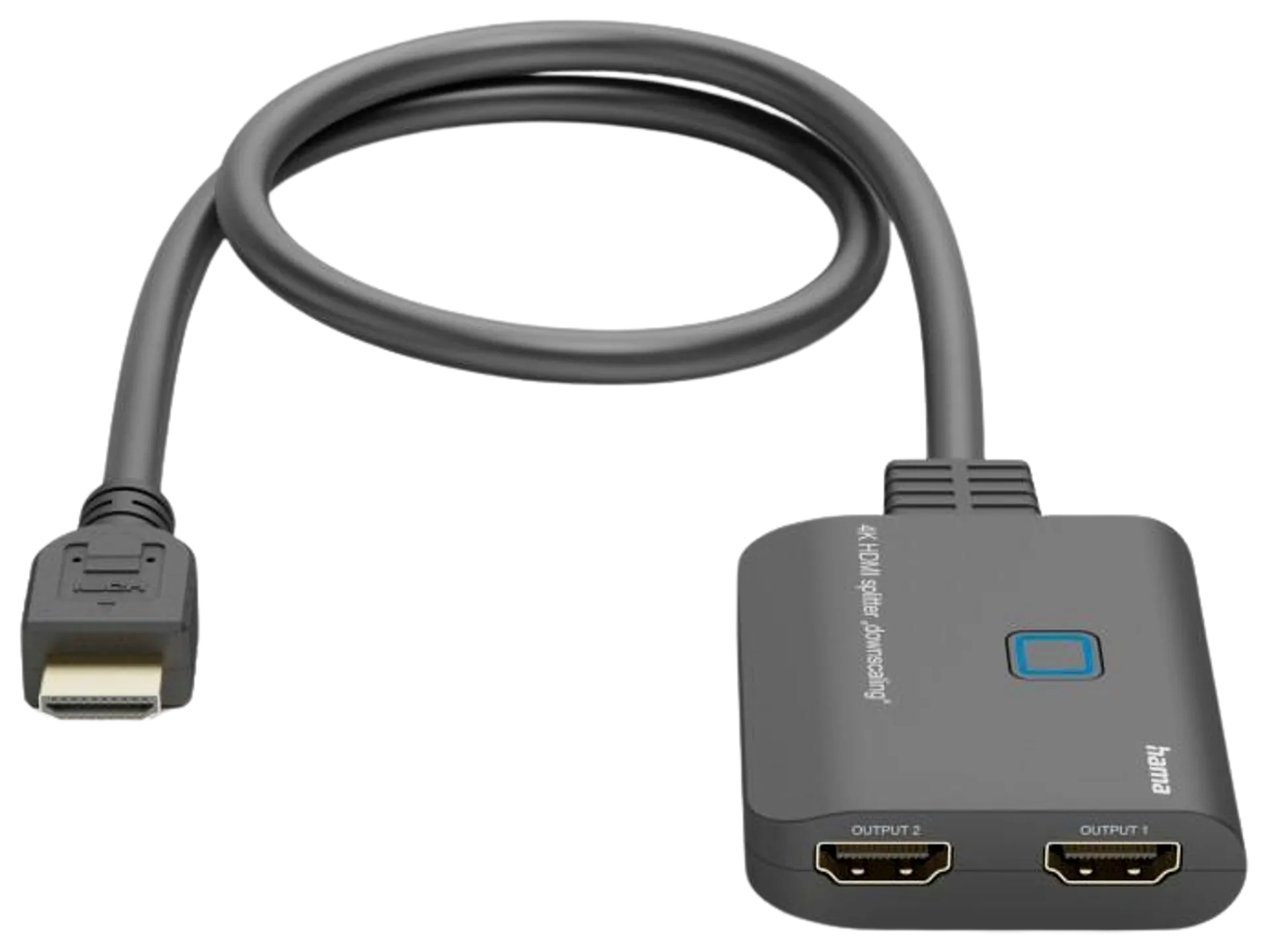 Hama HDMI™-jakaja, 1 in 2 out, 4K - 2