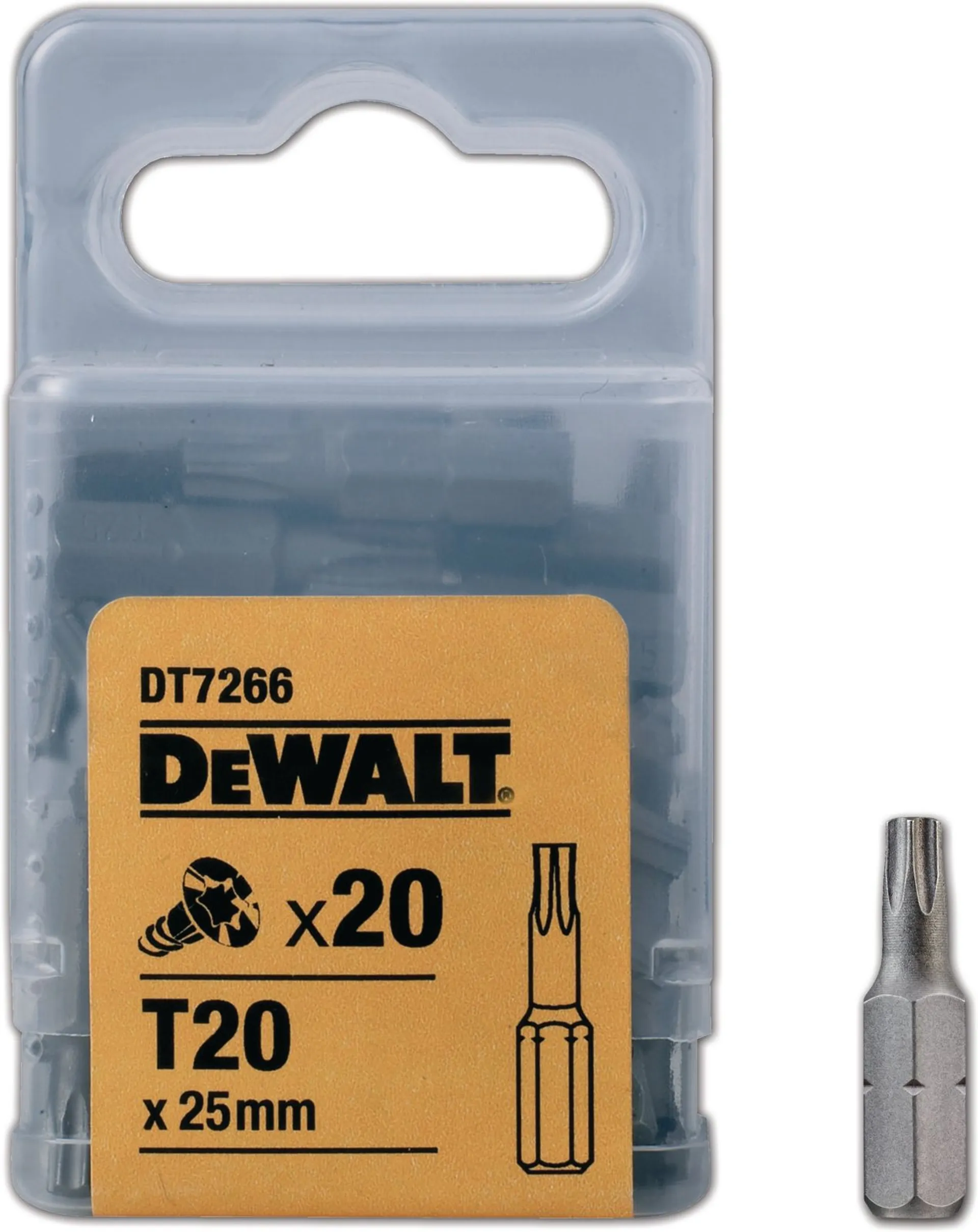 Ruuvauskärkiä Torx-ruuveille DEWALT DT7266 25 mm, T20, 20 kpl