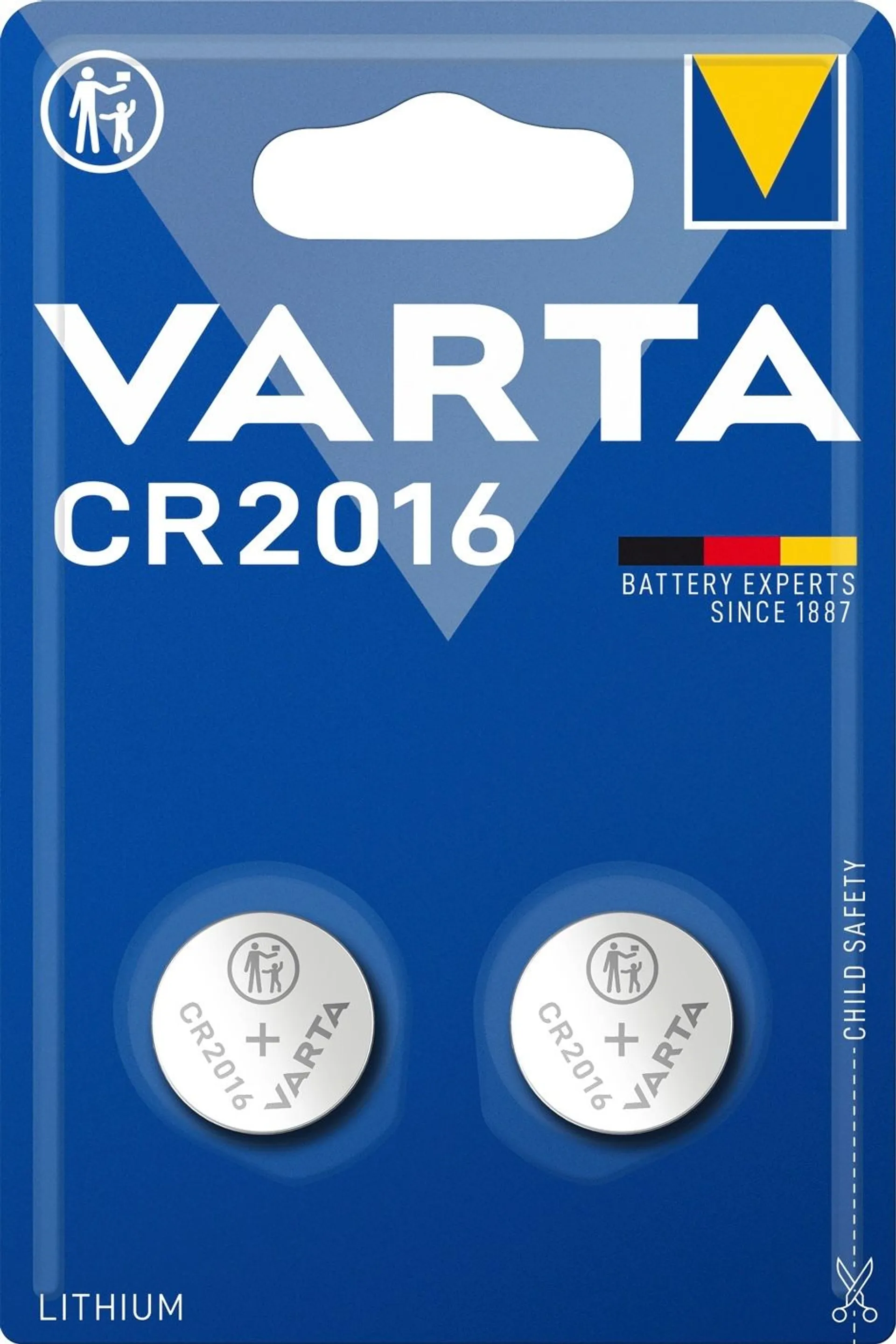 Varta Professional Electronics 2xCR2016 litiumparisto - 1