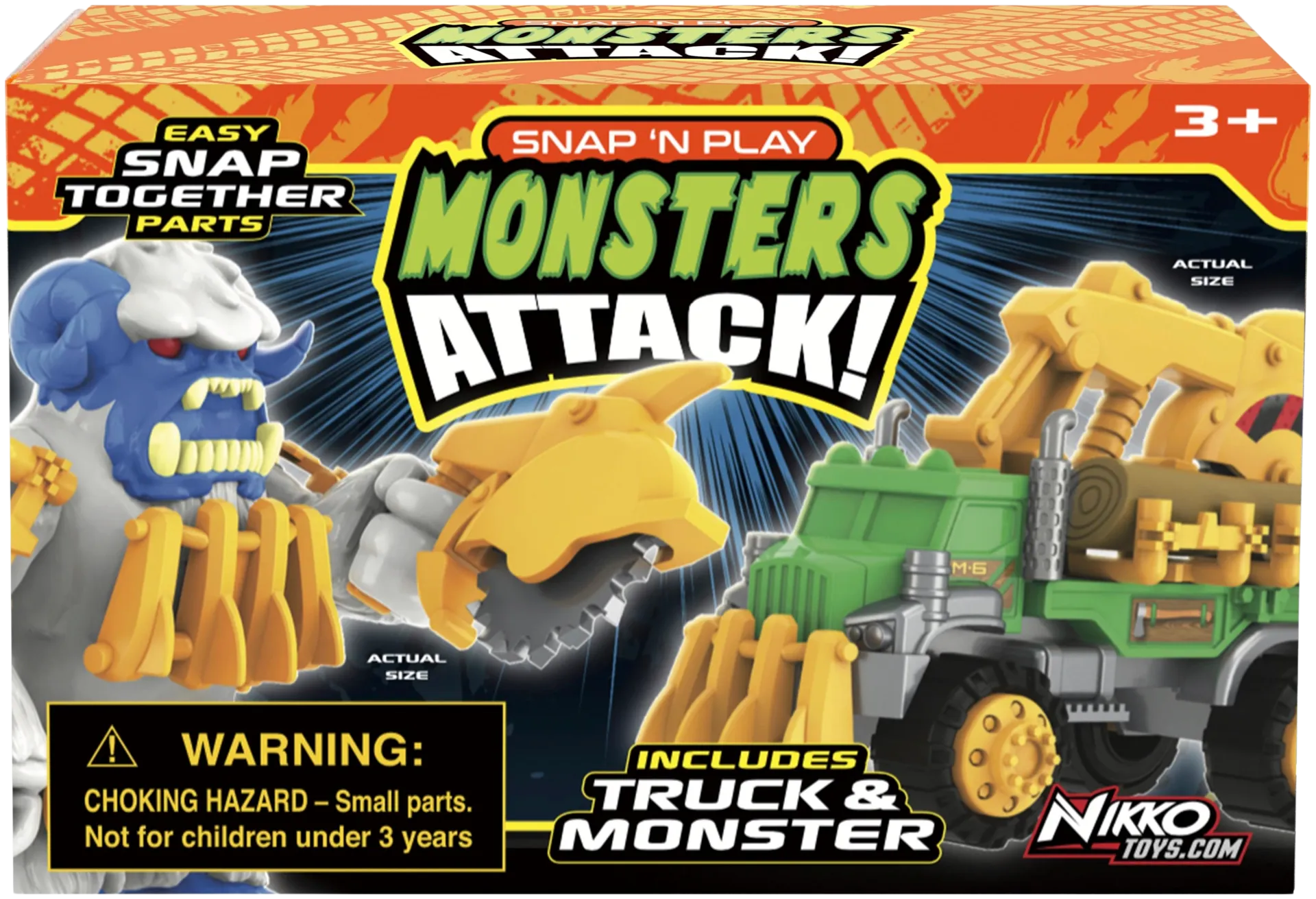 Road Rippers 10 cm napsauta ja leiki Monsters Attack auto - 7