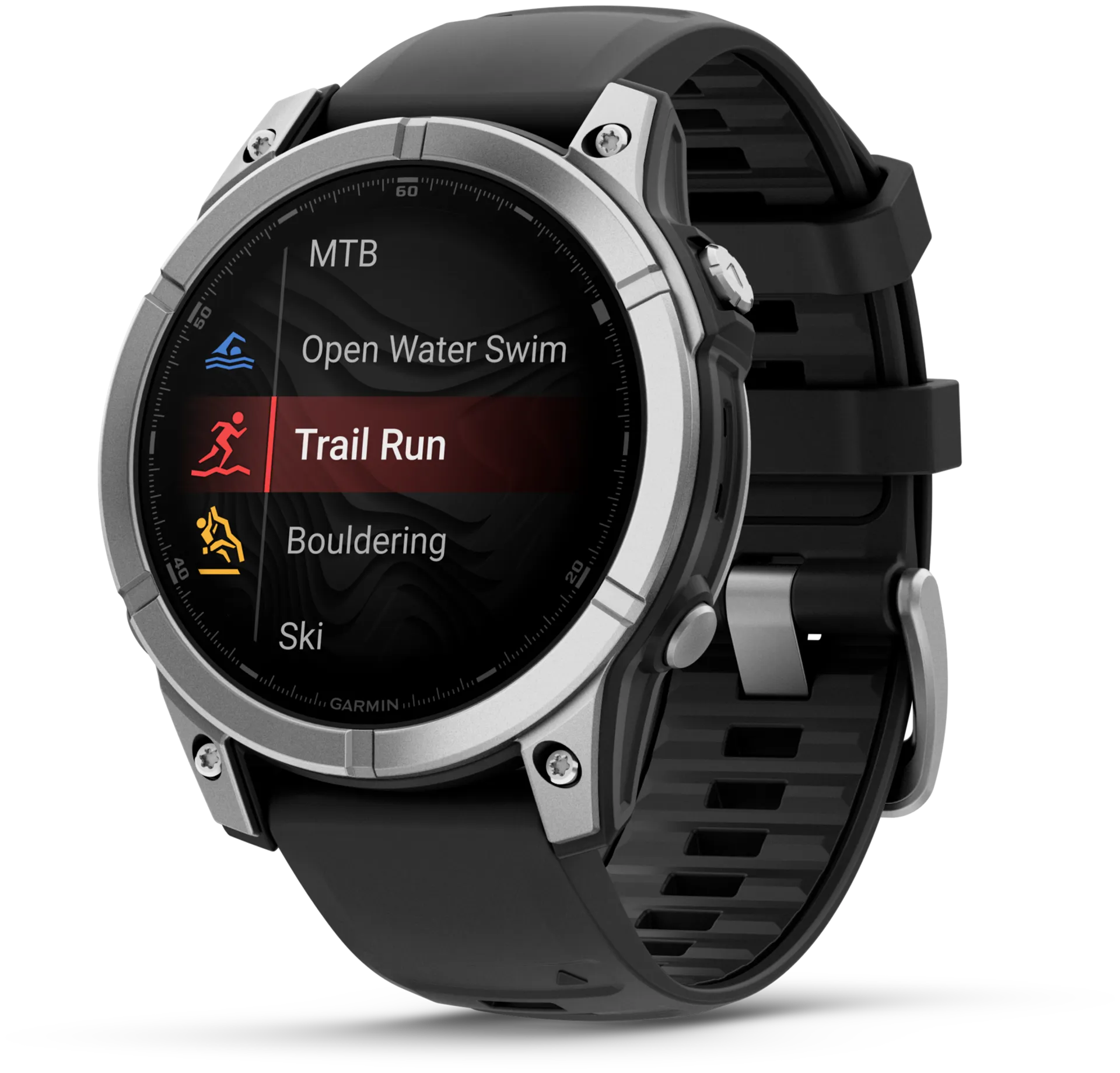 Garmin urheilukello Fenix E AMOLED 47 mm ruostumaton teräs/musta - 2