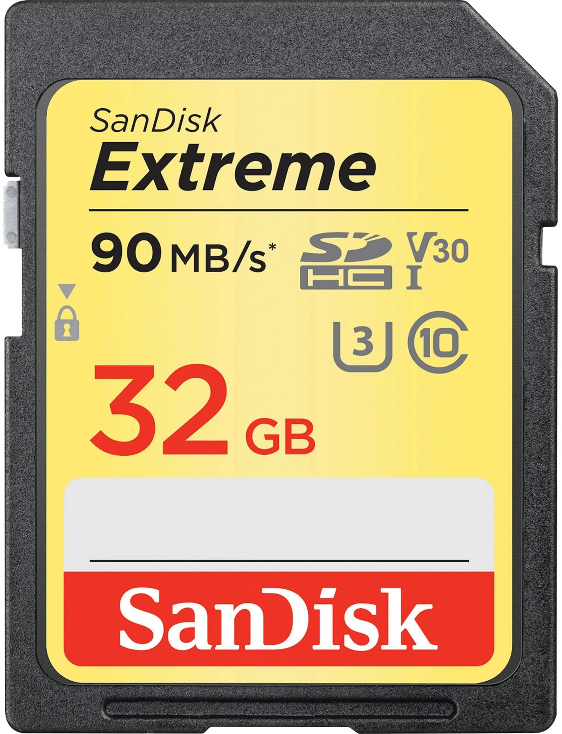Sandisk Extreme sdhc-kortti 32gb 90mb/s v30 u3 4k