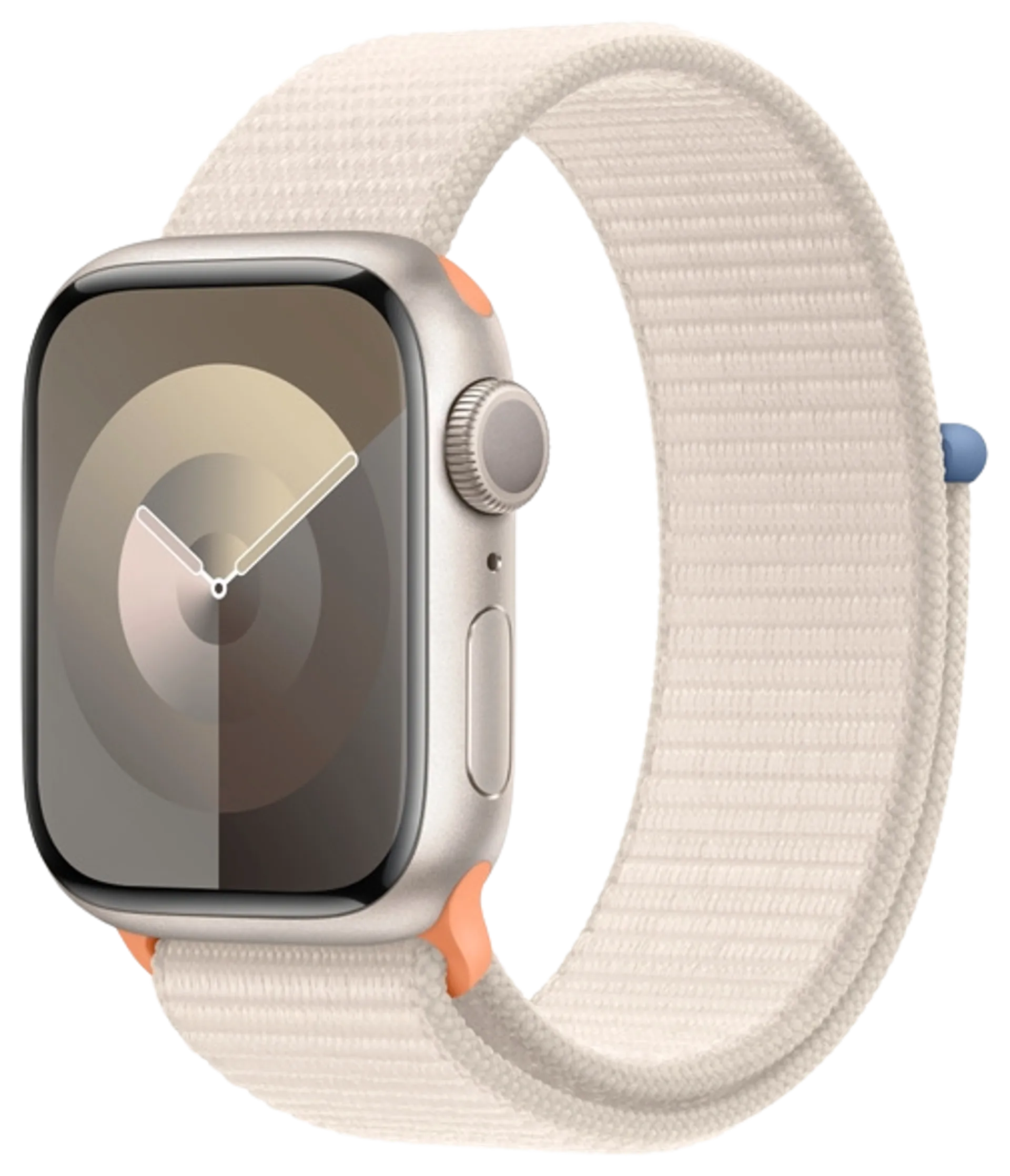 Apple watch Series 9 GPS + Cellular 41mm valkoinen alumiinikotelo valkoinen urheiluranneke MRHQ3KS/A