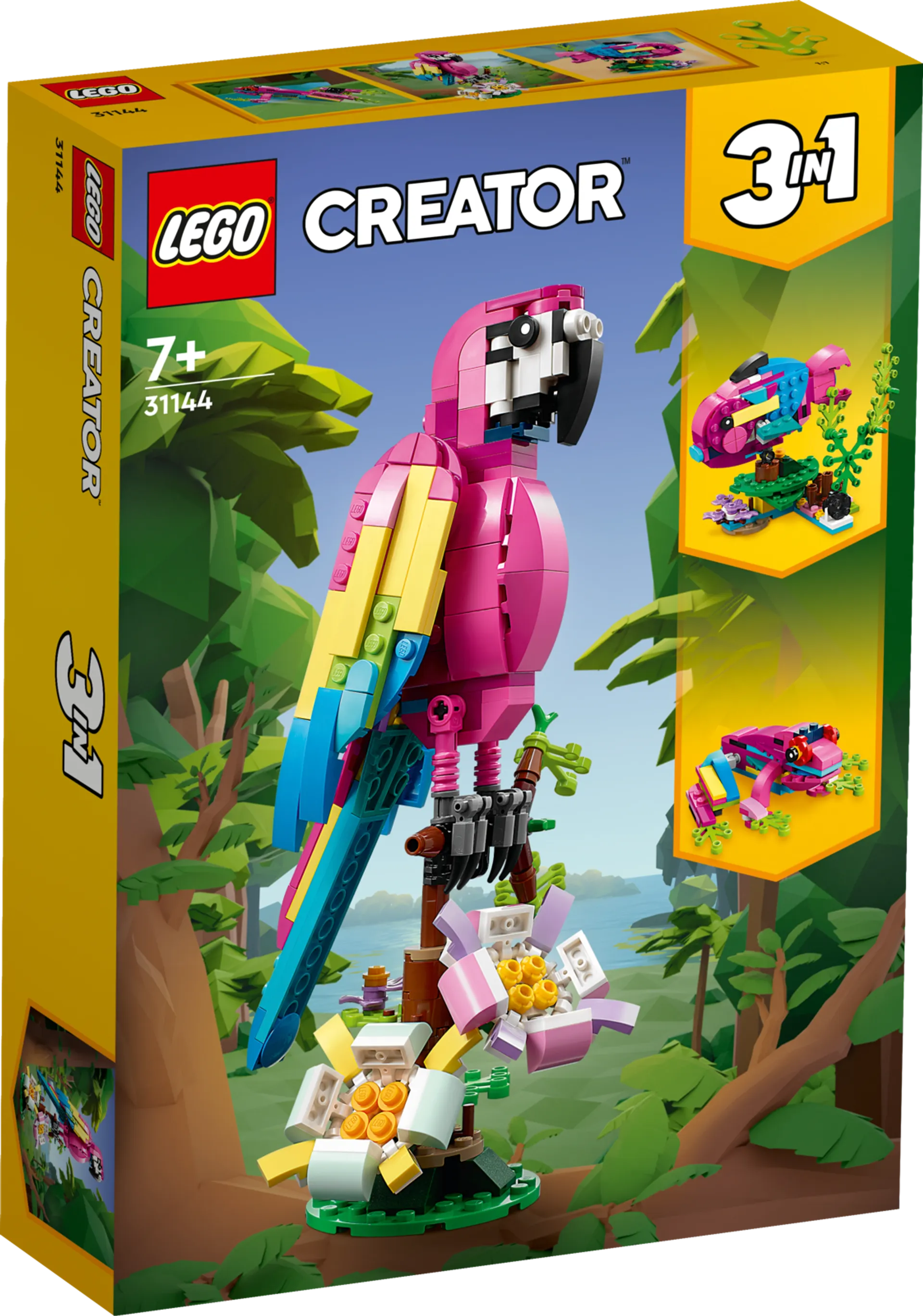 LEGO Creator 31144 Eksoottinen pinkki papukaija - 1