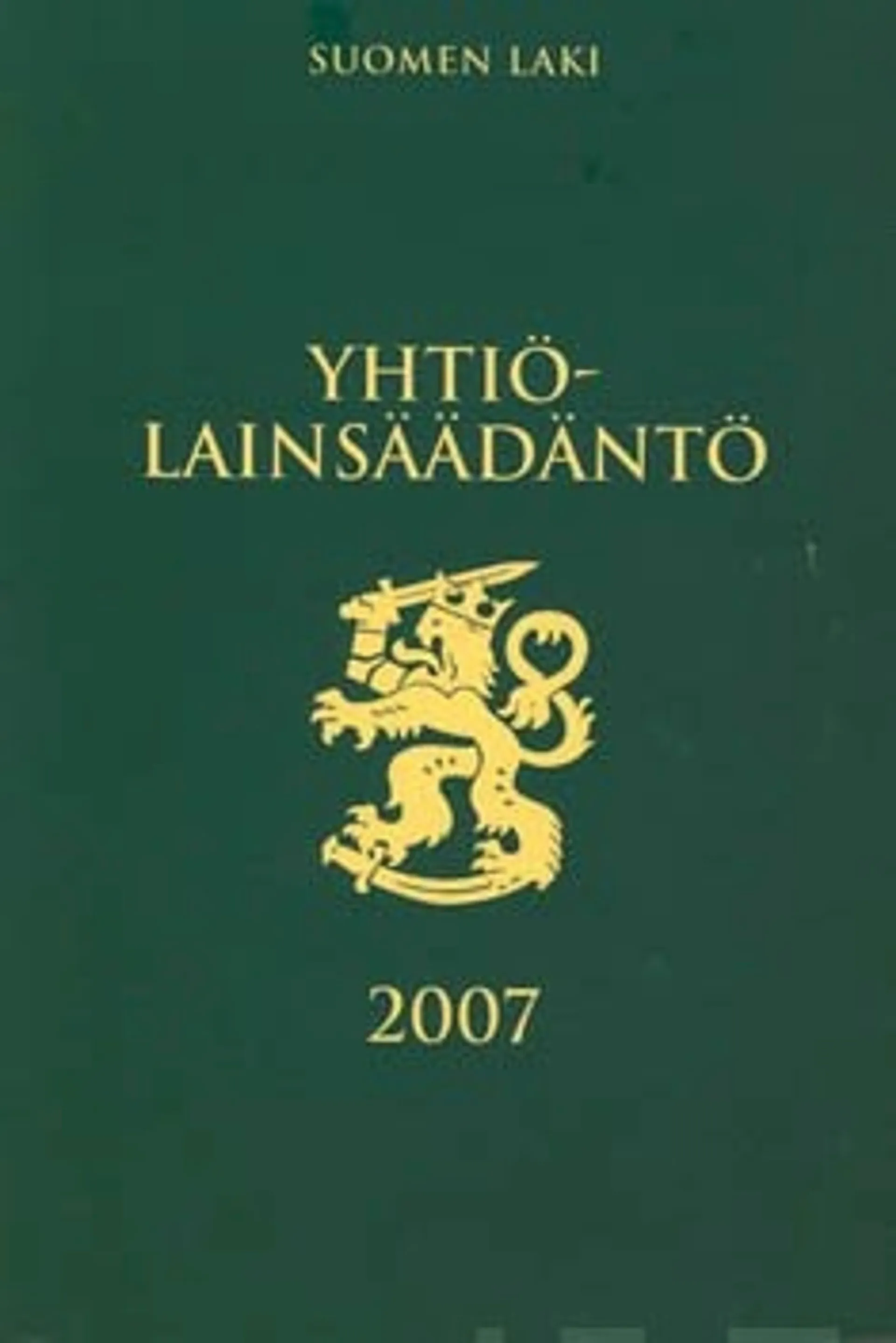 Yhtiölainsäädäntö 2007