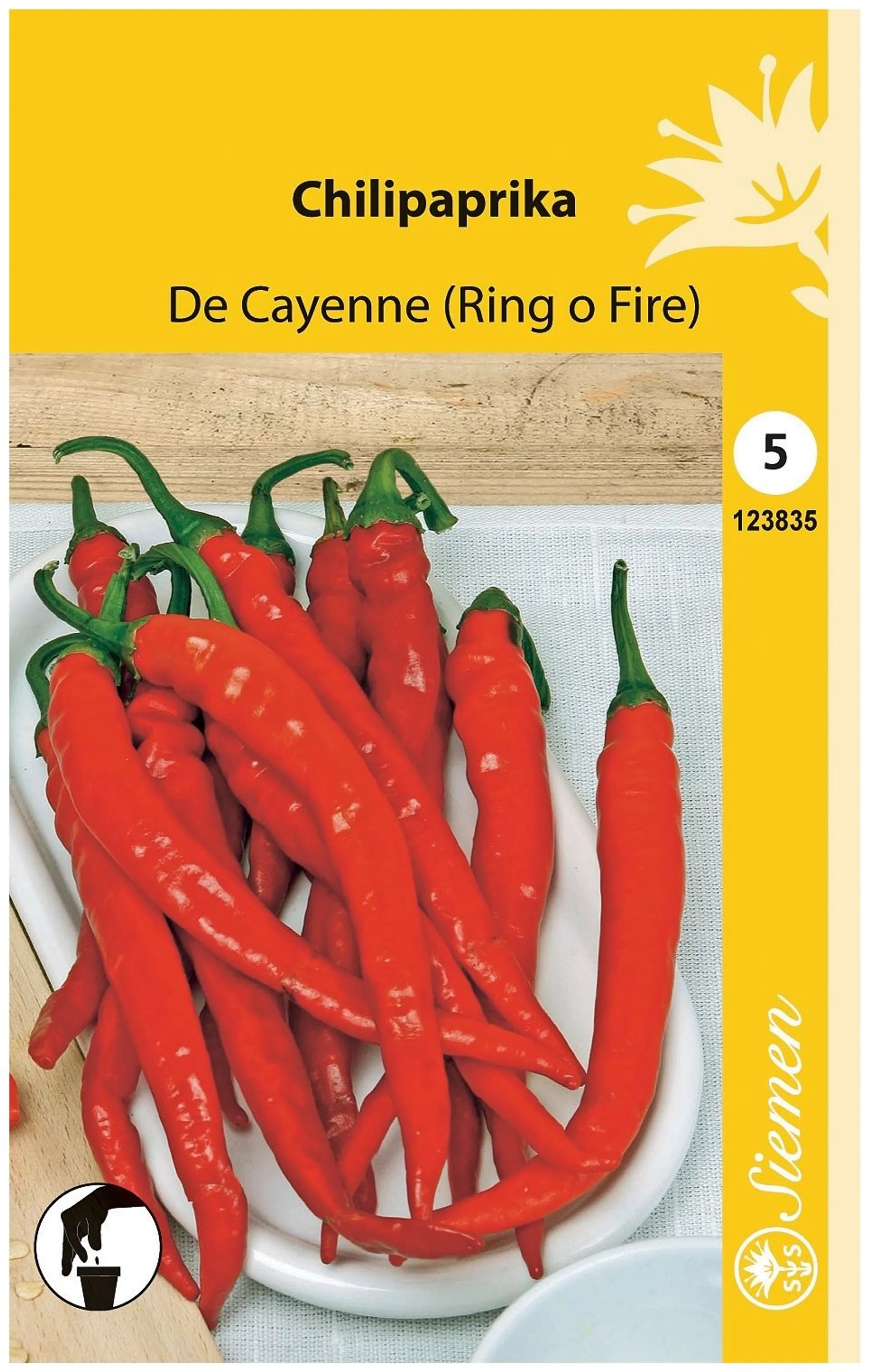 Chilipaprika Ring O Fire, Tulinen