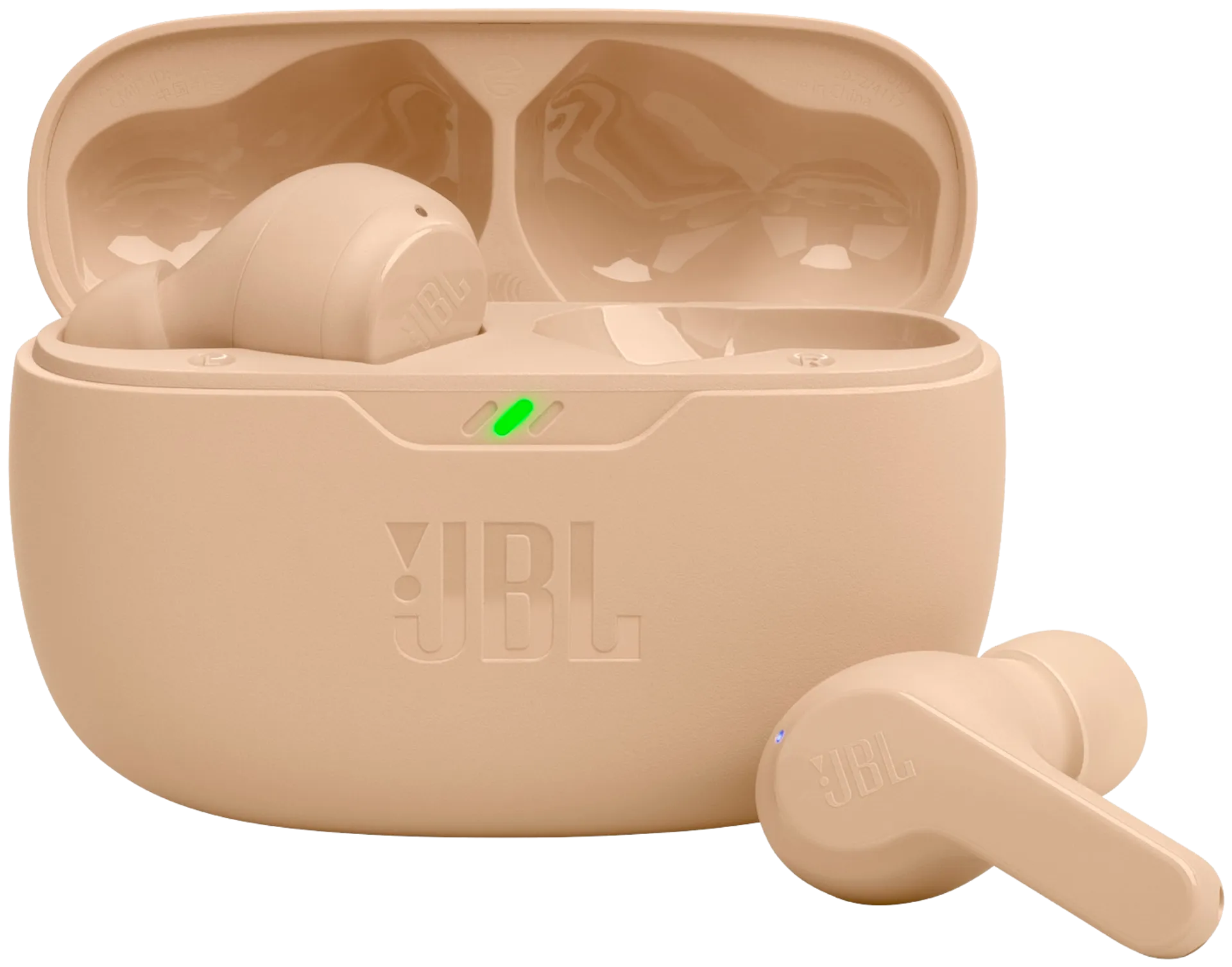 JBL Bluetooth nappikuulokkeet Vibe Beam beige - 1