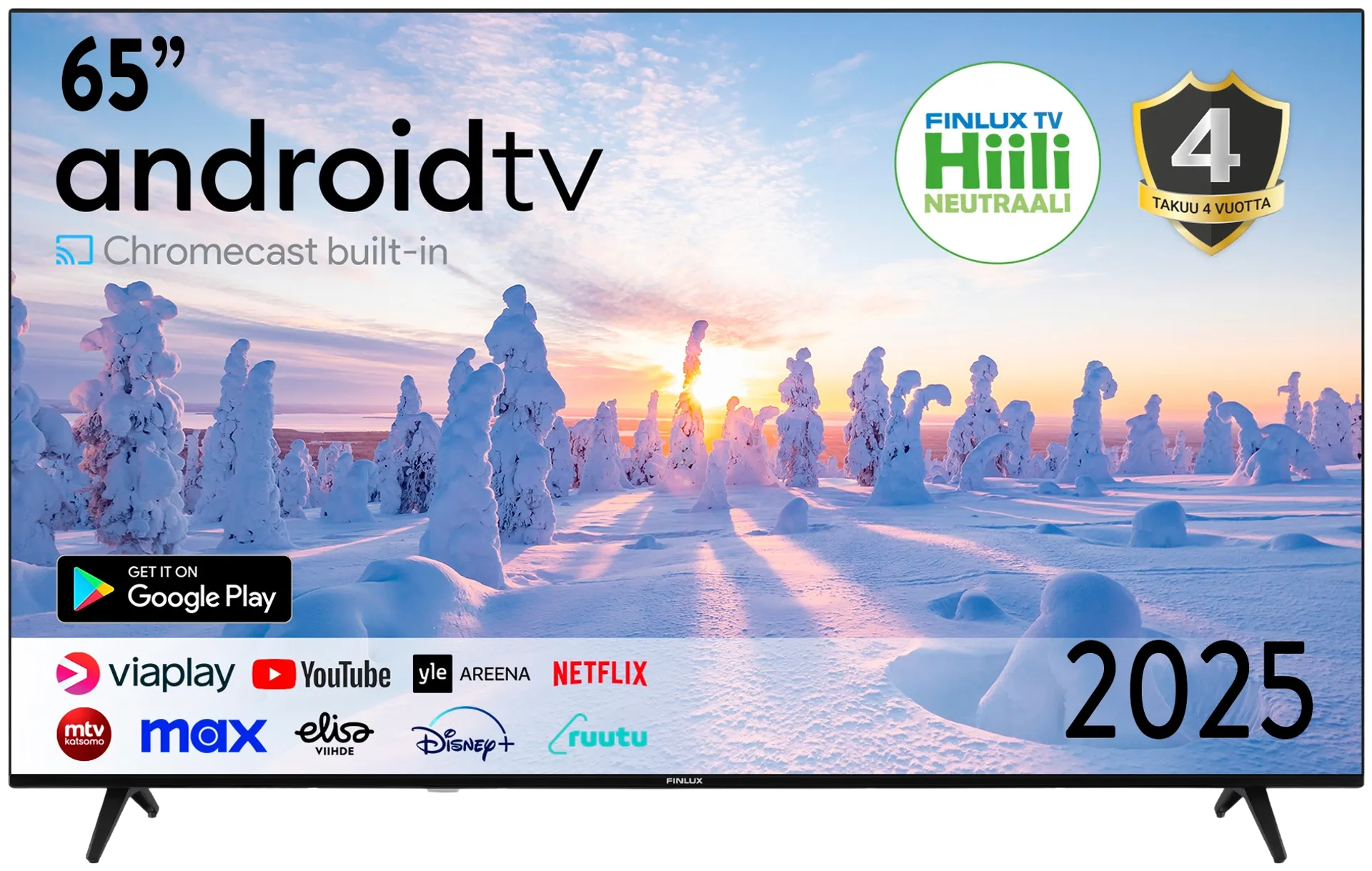 Finlux 65" 4K UHD Android Smart LED TV 65G9.2ACMI - 1