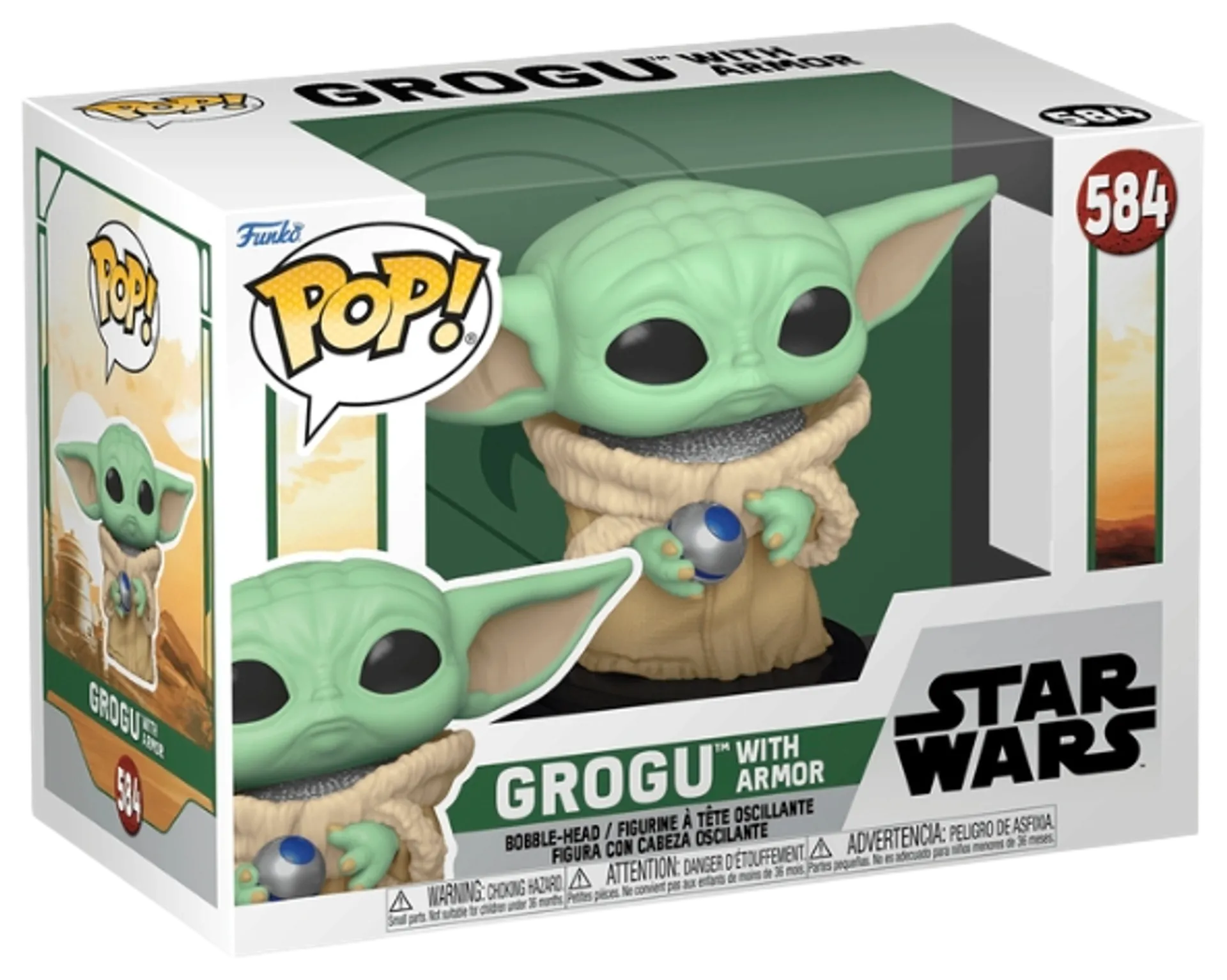 Funko! POP VINYL Star Wars BoBF Grogu w/ armor - 1