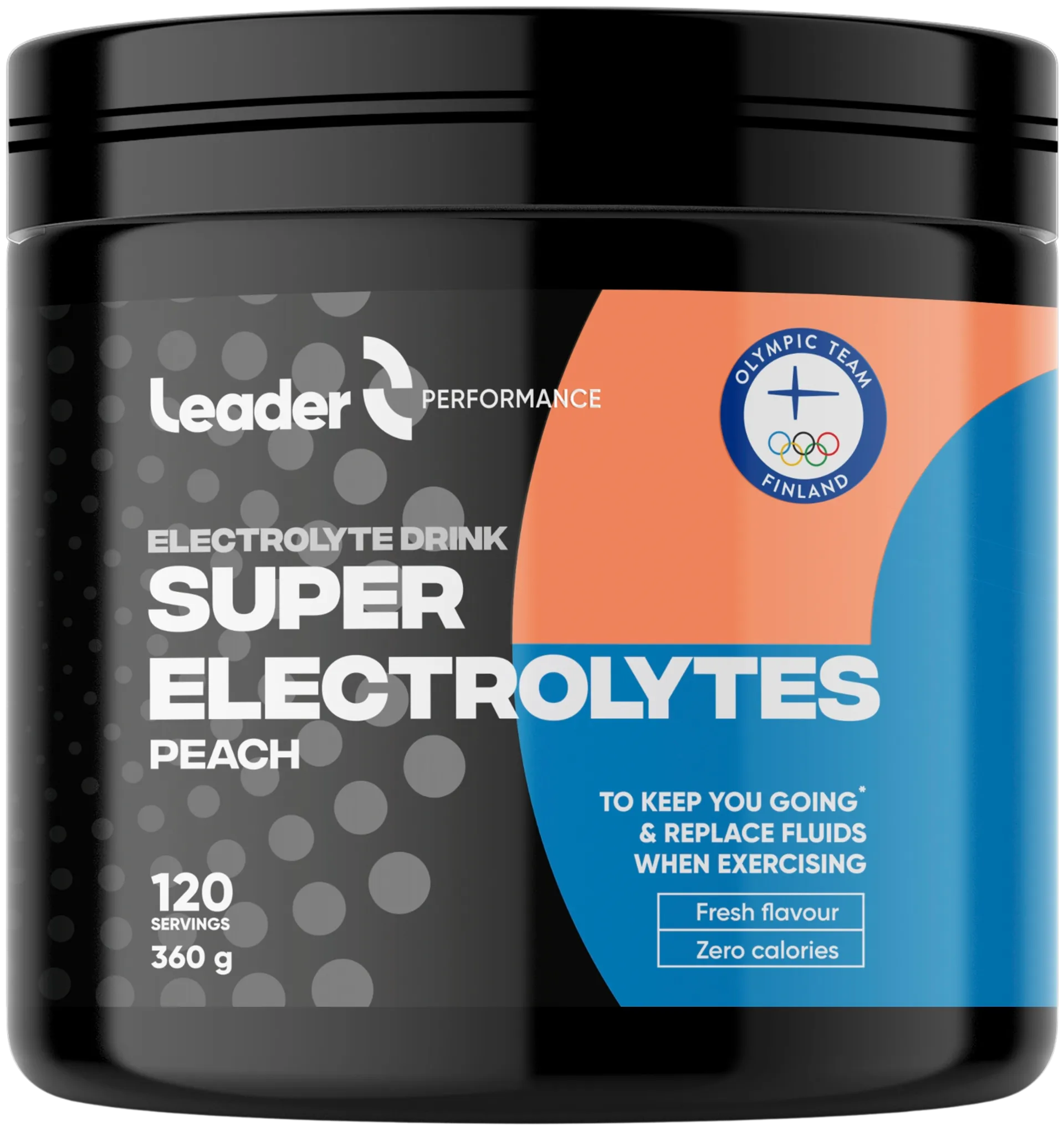 Leader Performance Super Electrolytes persikanmakuinen elektrolyyttijauhe 360 g