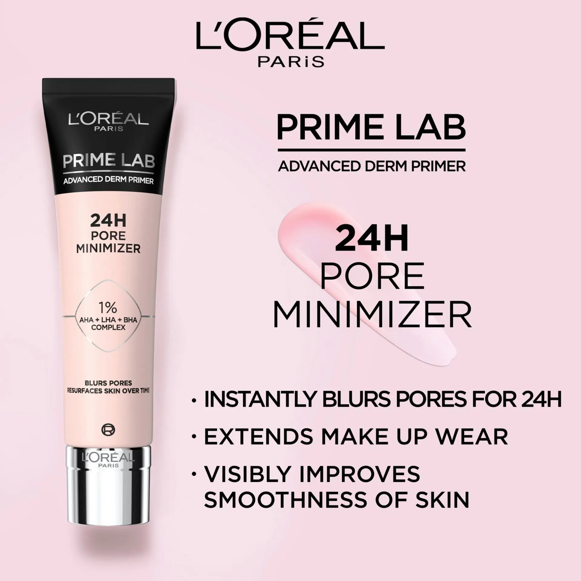 L'Oréal Paris Prime Lab Advanced Derm Primer 24H Pore Minimizer pohjustusvoide 30ml - 2
