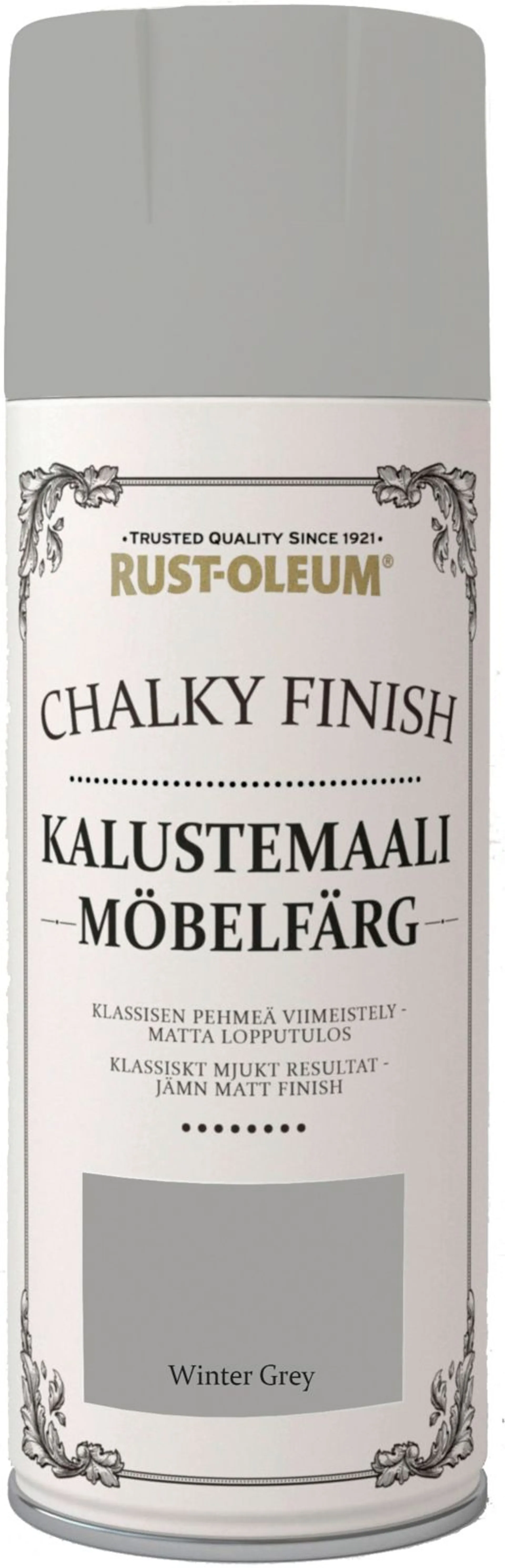 Rust-Oleum Chalky Finish 400ml kalustemaali spray harmaa - 1