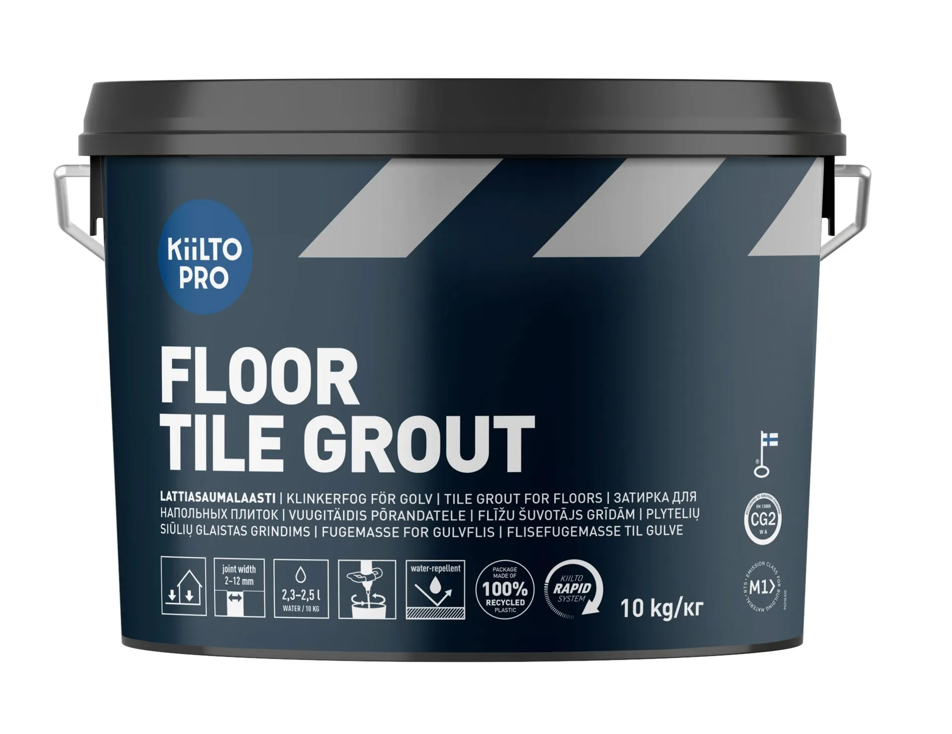 Kiilto Pro Floor Tile grout 250 graphite black  10 kg