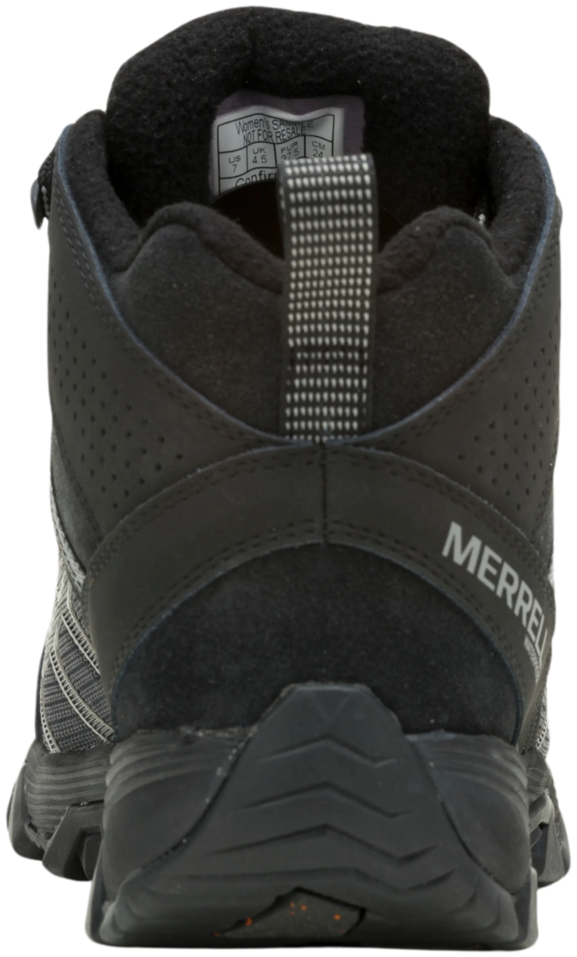 Merrell Moab FST 3 Thermo Mid WP naisten vedenpitävä pitopohjajalkine - BLACK/PALOMA - 3