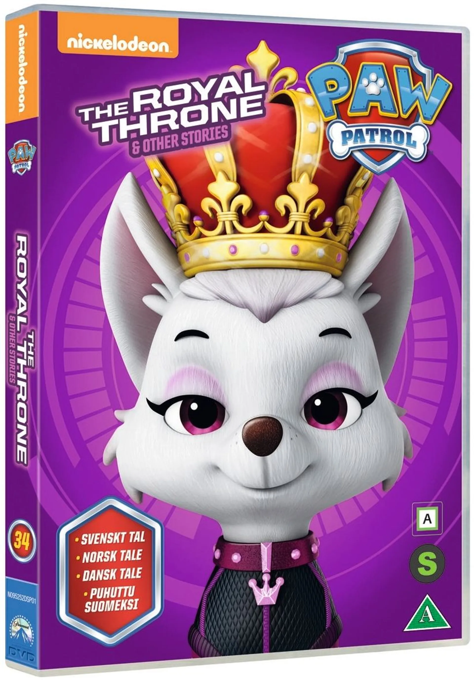 Paw Patrol 34 kausi 4 osa 4 - Royal Throne DVD