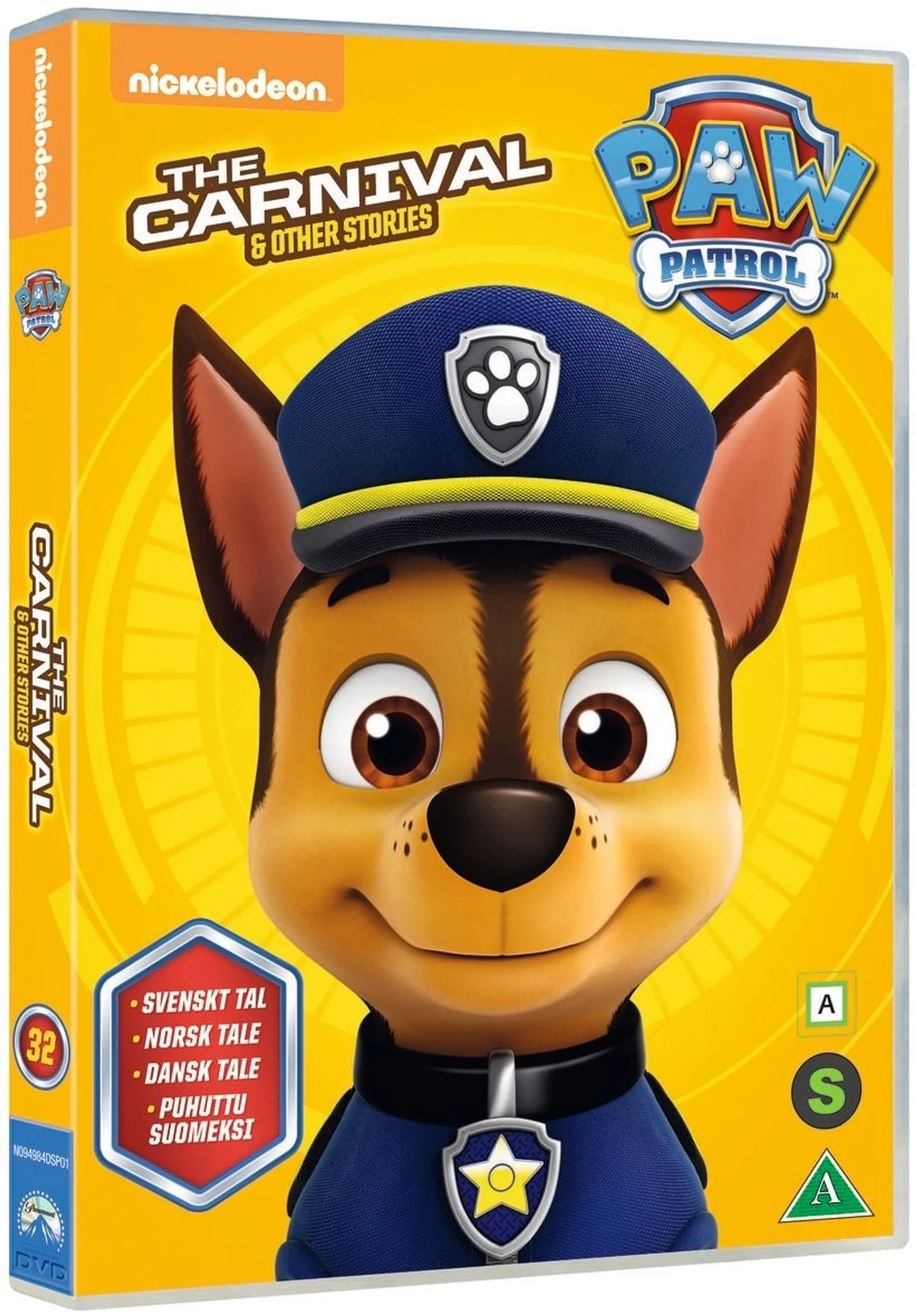 Paw Patrol 32 kausi 4 osa 2 - The Carnival DVD