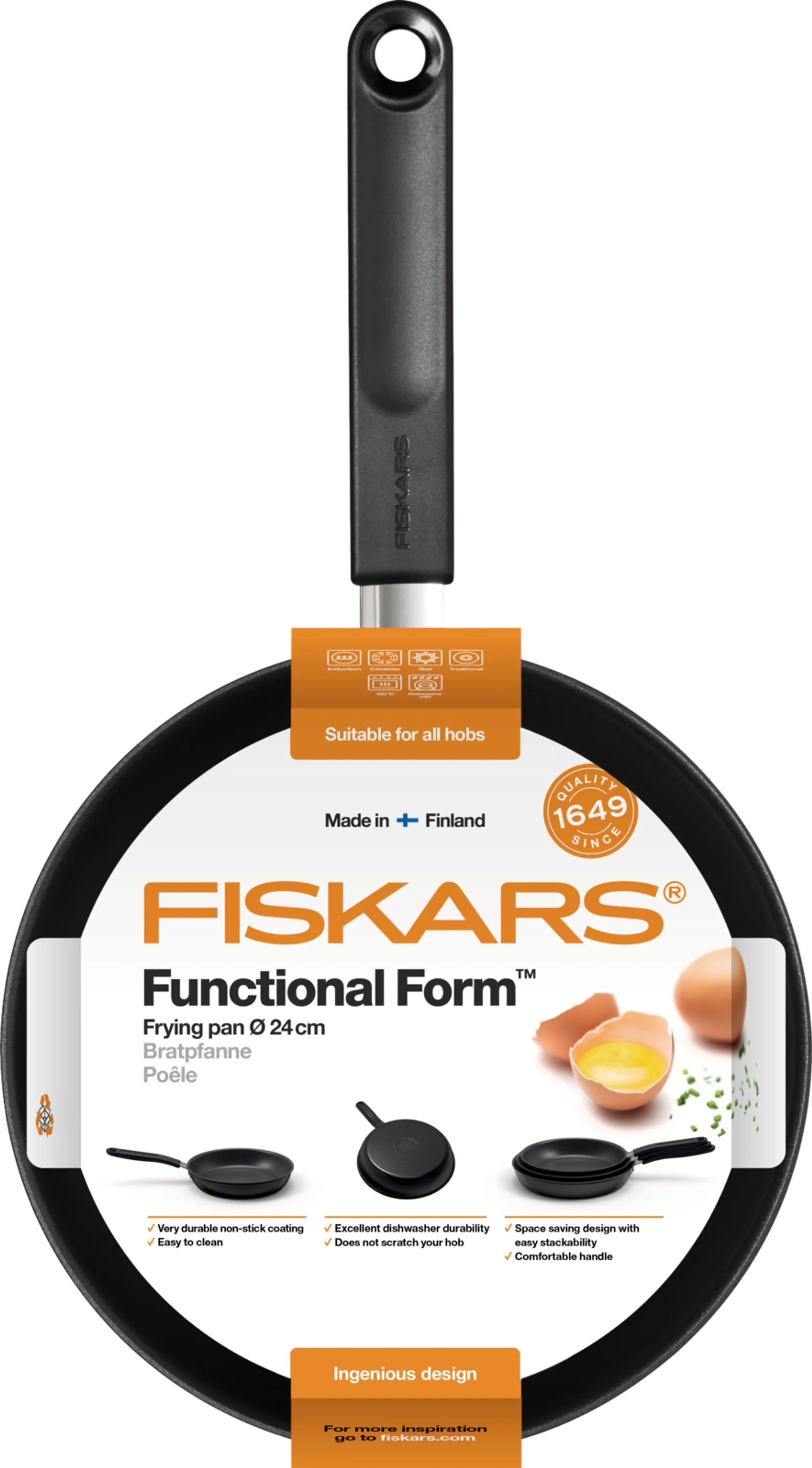 Fiskars Functional Form paistinpannu 24cm - 2