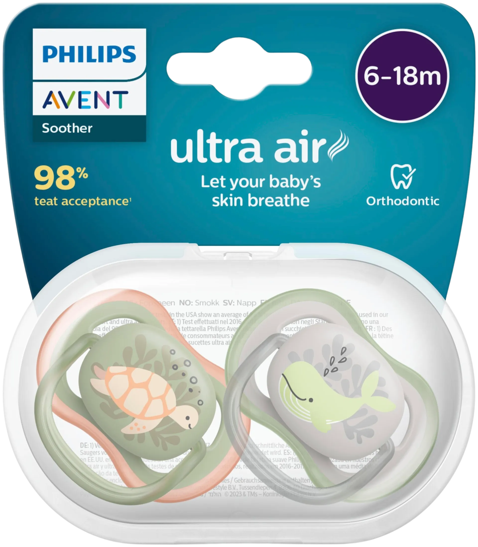 Philips Avent Ultra Air tutti 6-18kk SCF085/40 2 kpl - 2