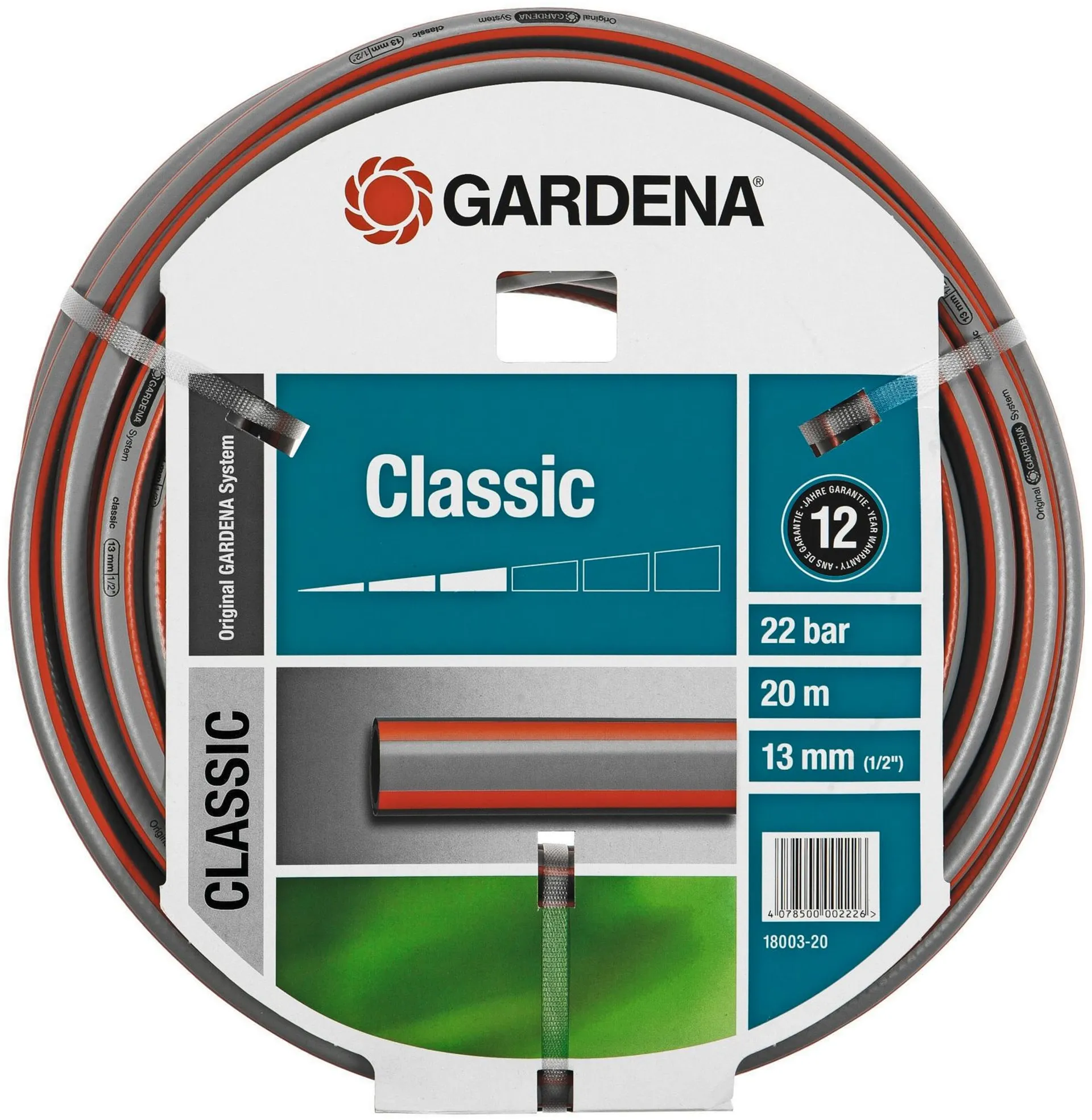 Gardena Classic letku 13mm 20m