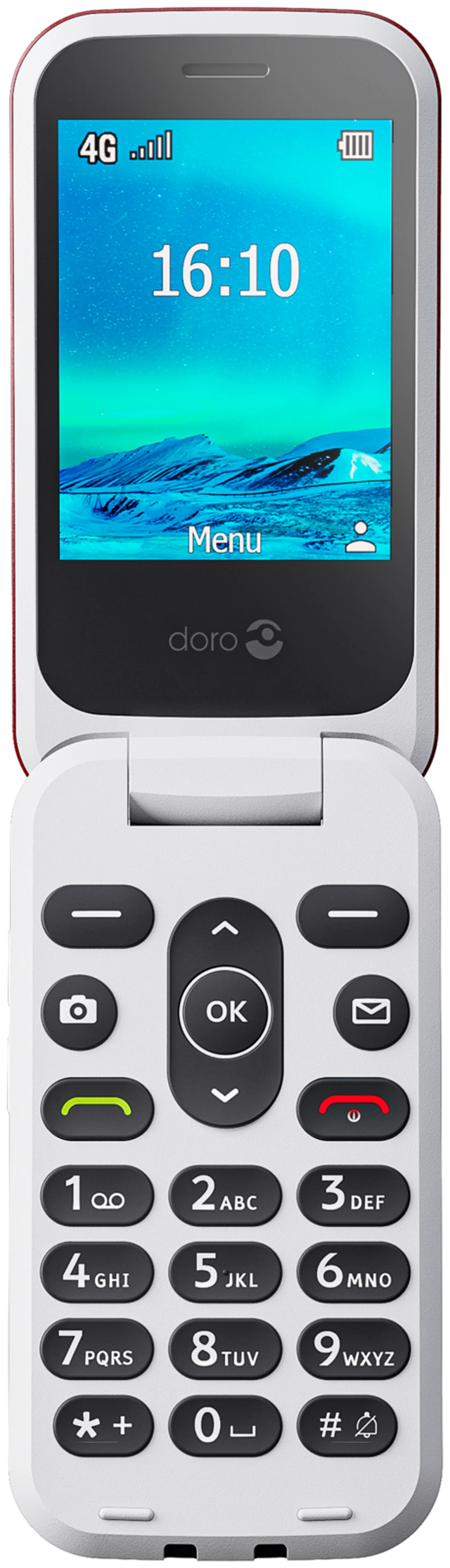 Doro 2821 4G matkapuhelin Pun/Valk - 7