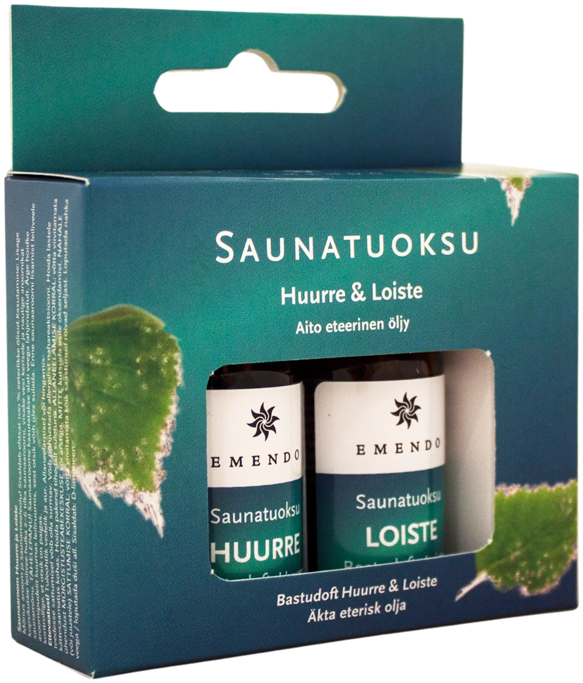 Emendo saunatuoksut Huurre & Loiste 2 x 10 ml