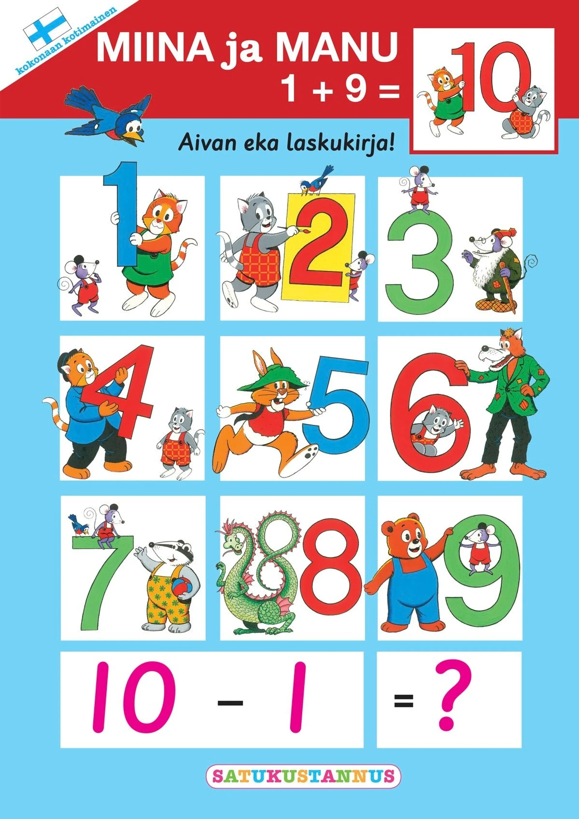 Niemenmaa, Miina ja Manu 1 + 9 = 10 - Aivan eka laskukirja!