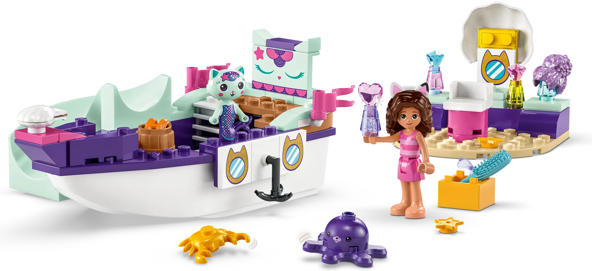 LEGO Gabby's Dollhouse 10786 Gabbyn ja Merikatin laiva ja kylpylä - 7