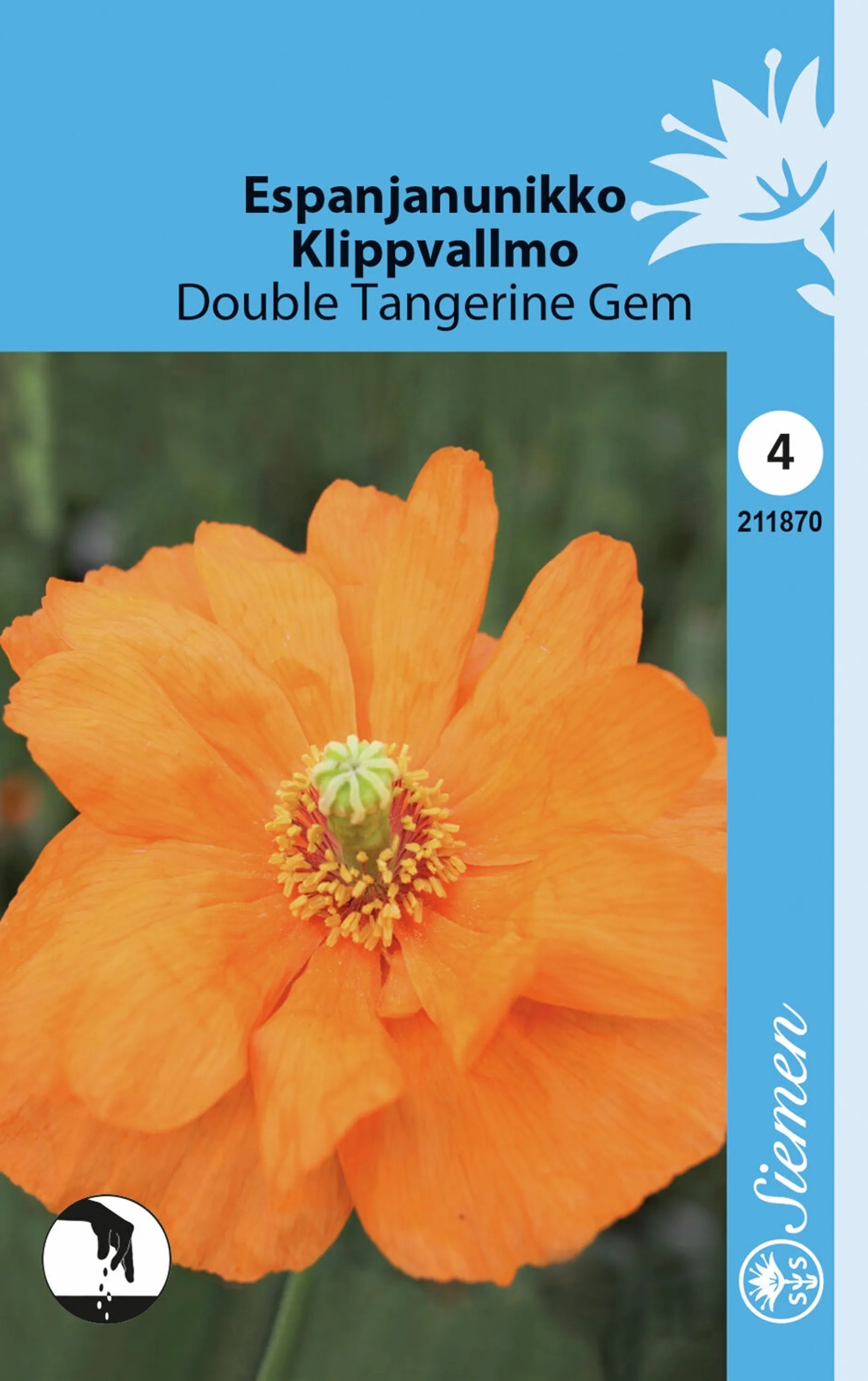 Espanjanunikko Double Tangerine Gem