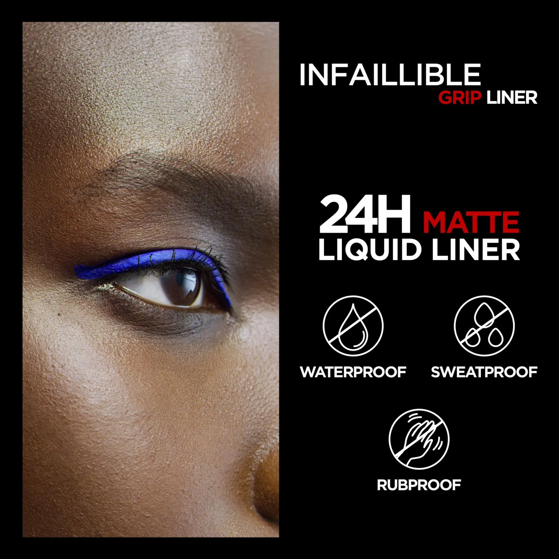 L'Oréal Paris Infaillible Grip Matte Liquid Liner 01 Ink nestemäinen silmänrajausväri 3ml - 5