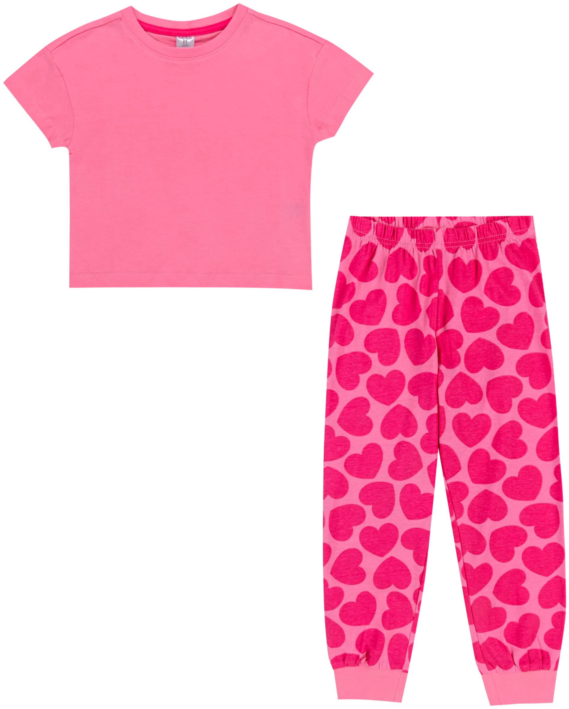 House lasten pyjama 232H382415 - PINK HEART - 1