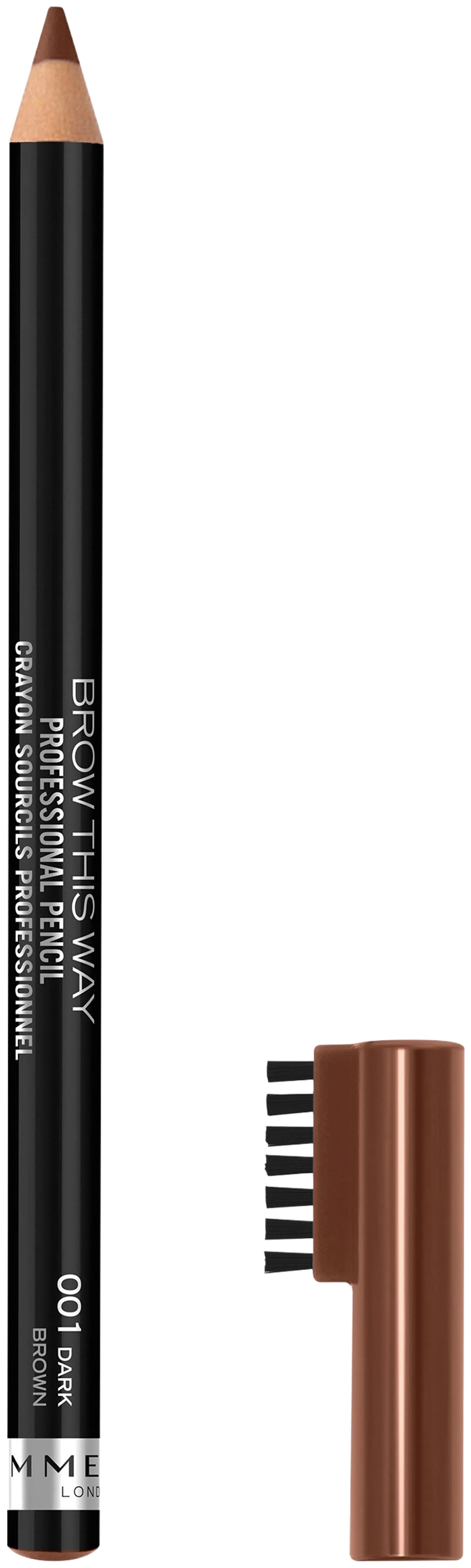 Rimmel 1,4g Professional Eyebrow Pencil 001 Dark Brown kulmakynä - 2