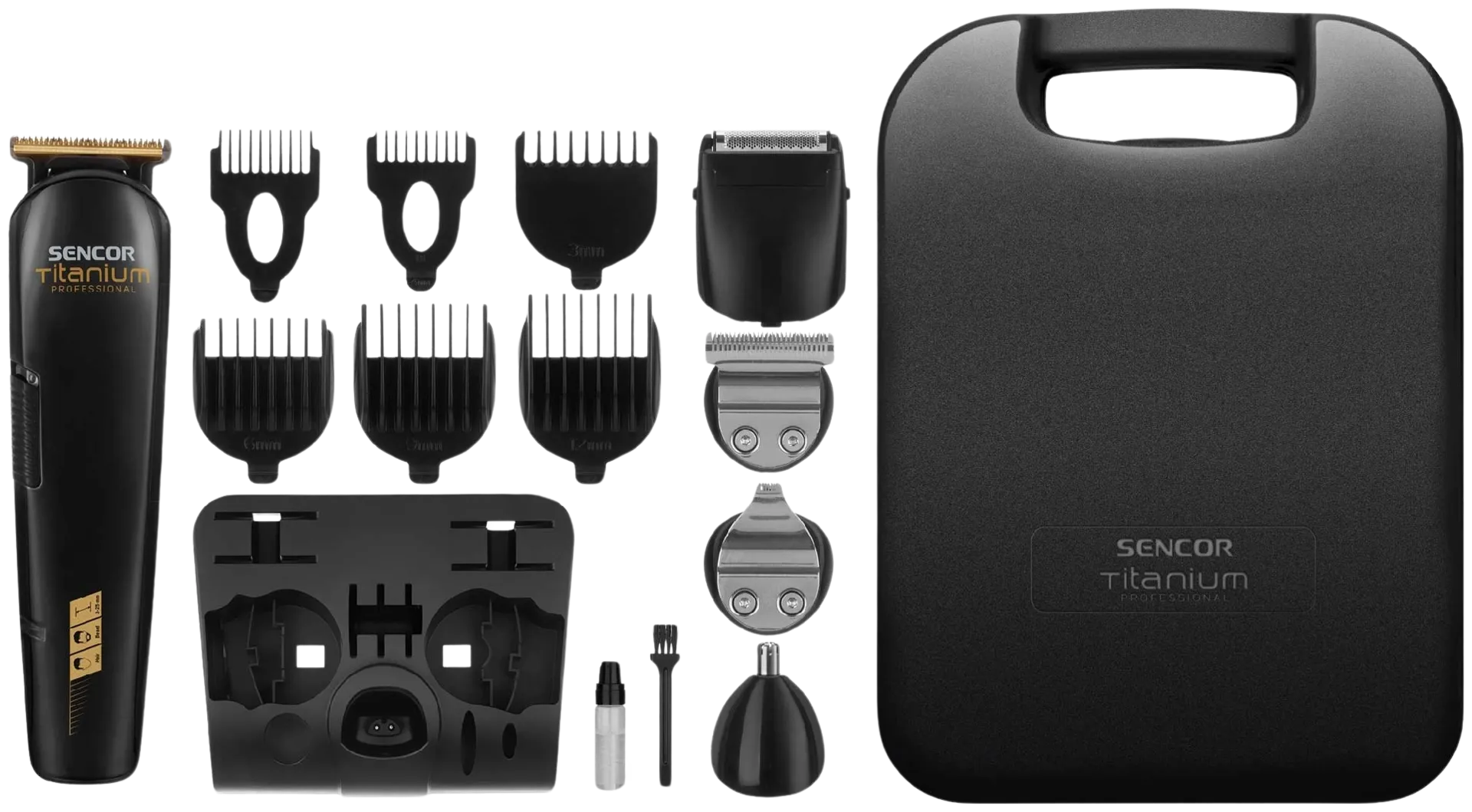 Sencor SHP 8305BK Trimmeri Grooming kit leikkaa luotettavasti hiukset ja parran, huolehtii ei-toivotuista karvoista helposti, säädettävä leikkauspituus, akkukäyttöinen - 3