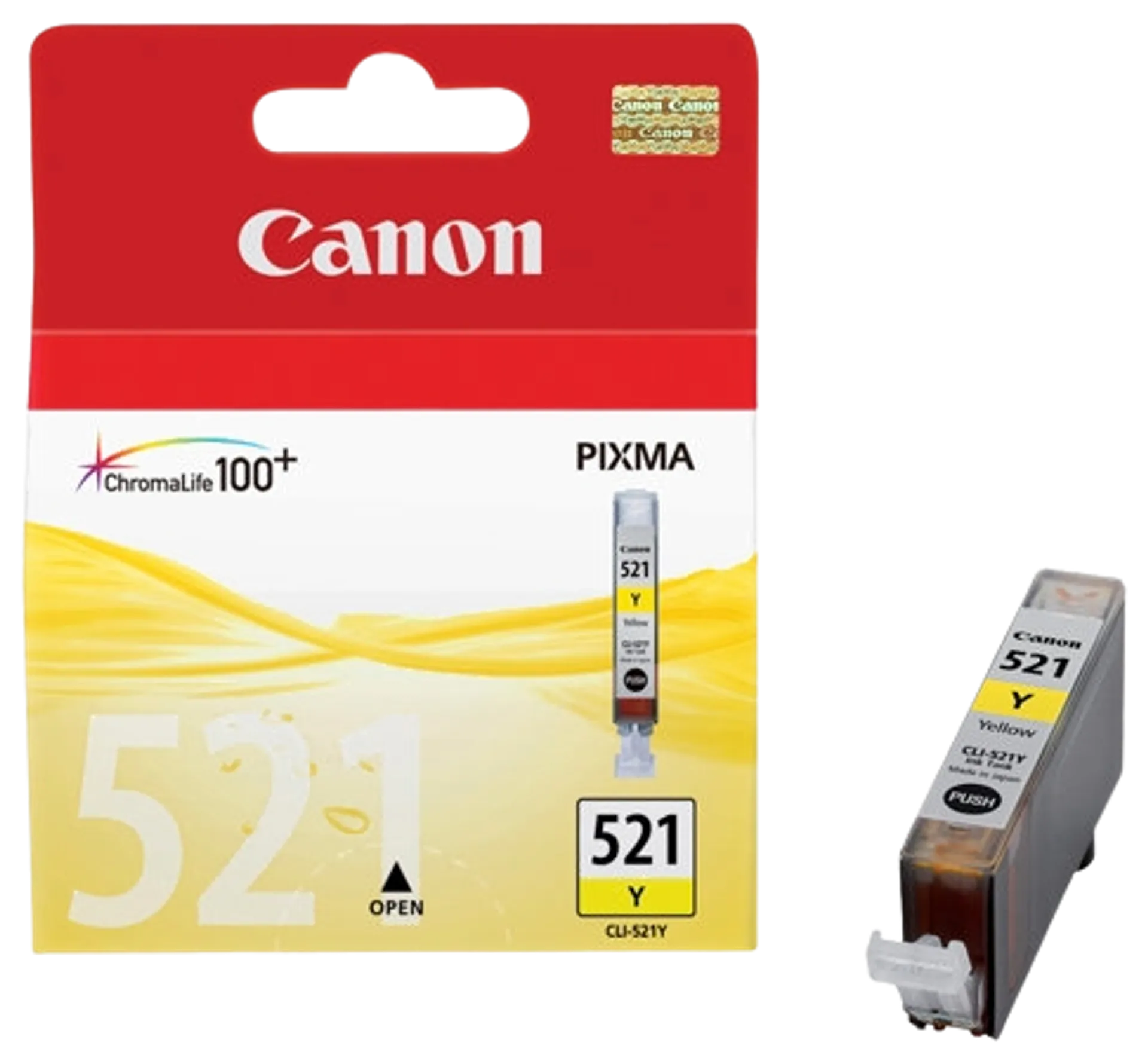 Canon CLI-521 mustepatruuna keltainen