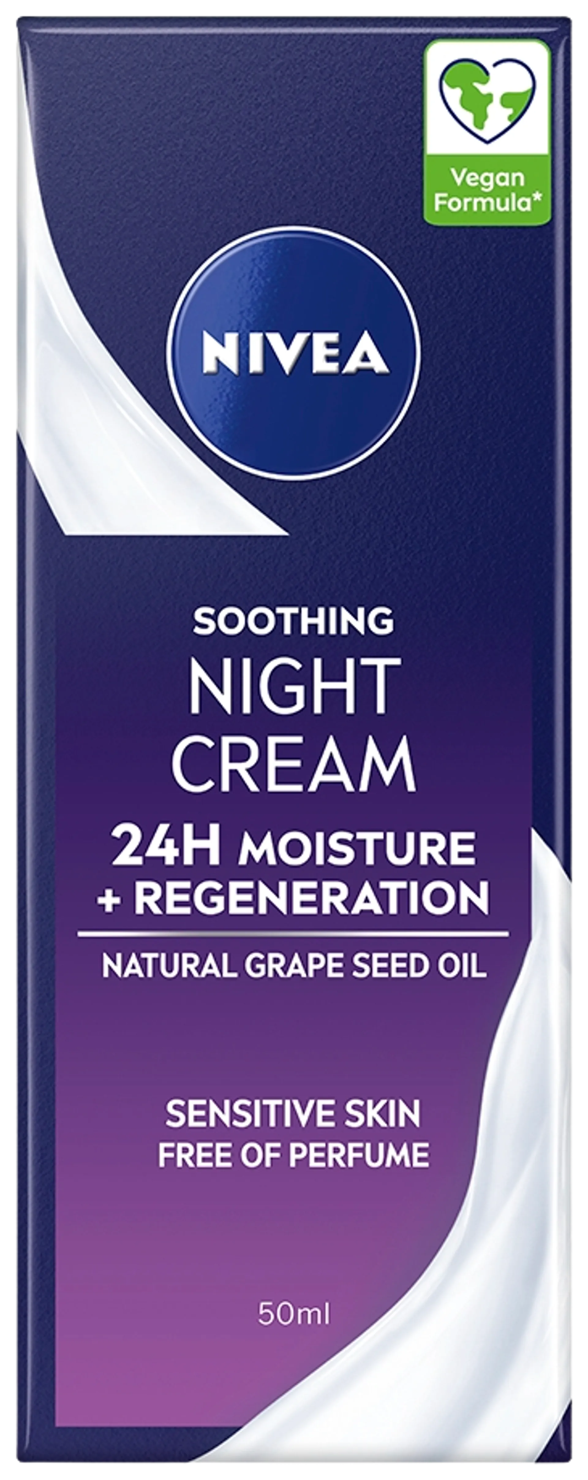 NIVEA 50ml Soothing Night Cream -yövoide - 1