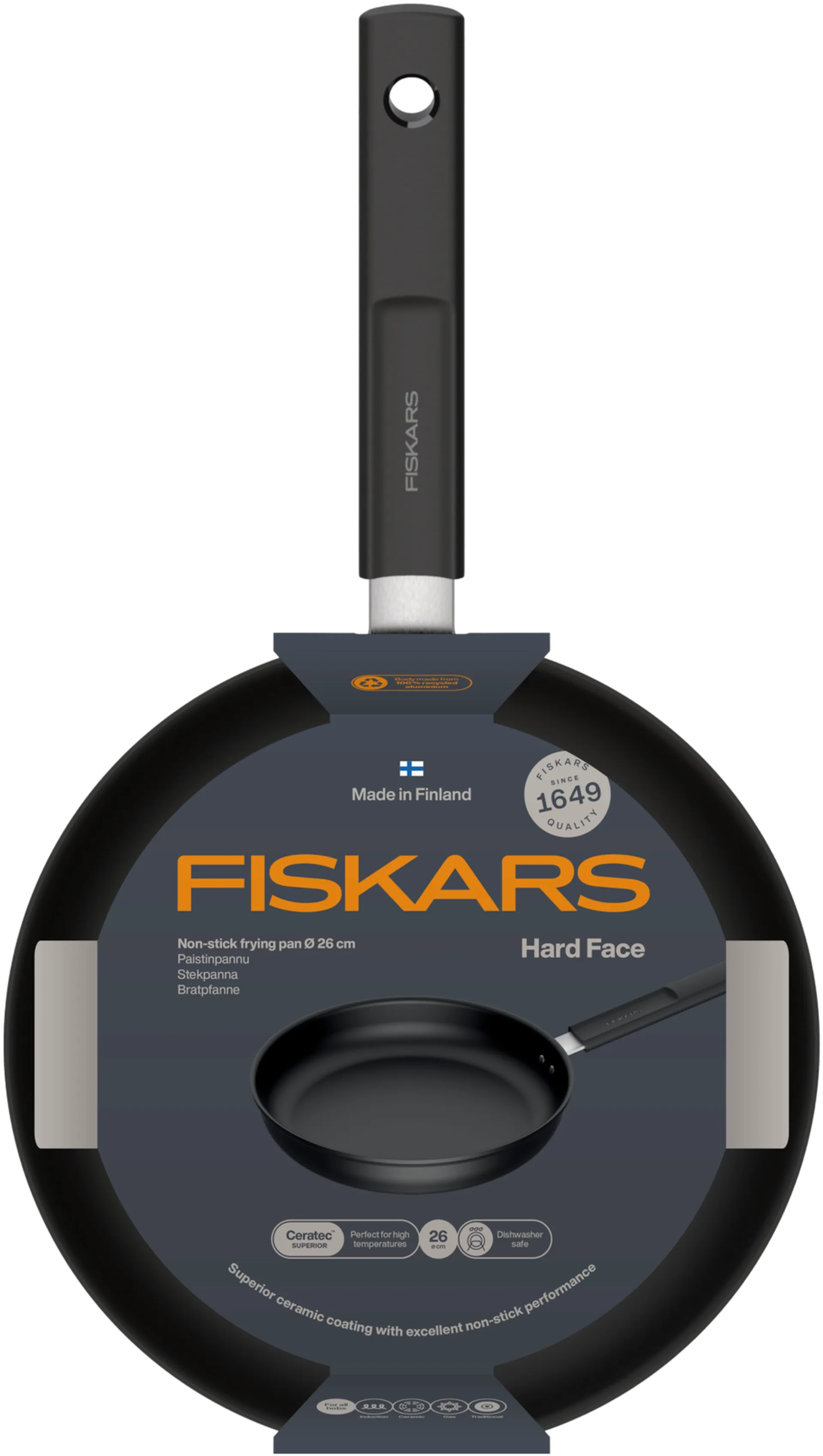 Fiskars Hard Face paistinpannu 26 cm - 4