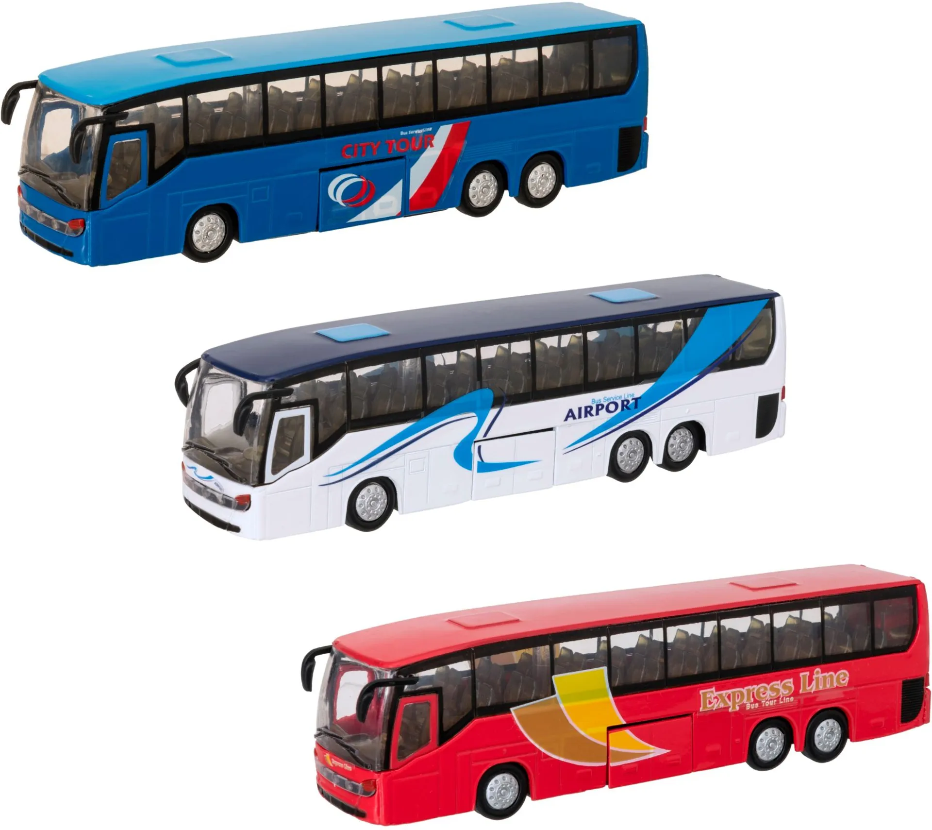 Teamsterz lelu Die-Cast City Coach linja-auto - 2