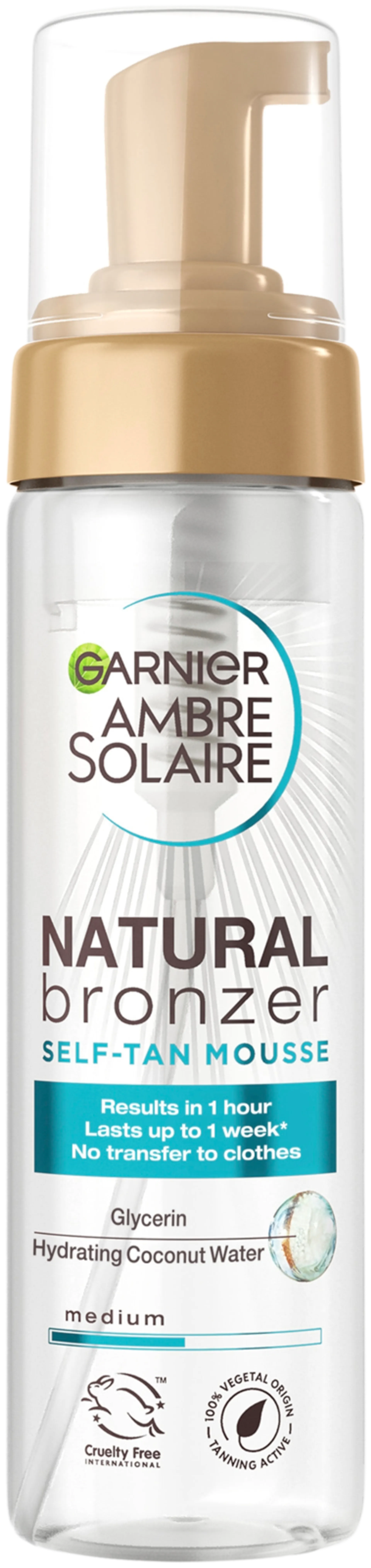 Garnier Ambre Solaire Natural Bronzer itseruskettava normaalille iholle 200ml - 1