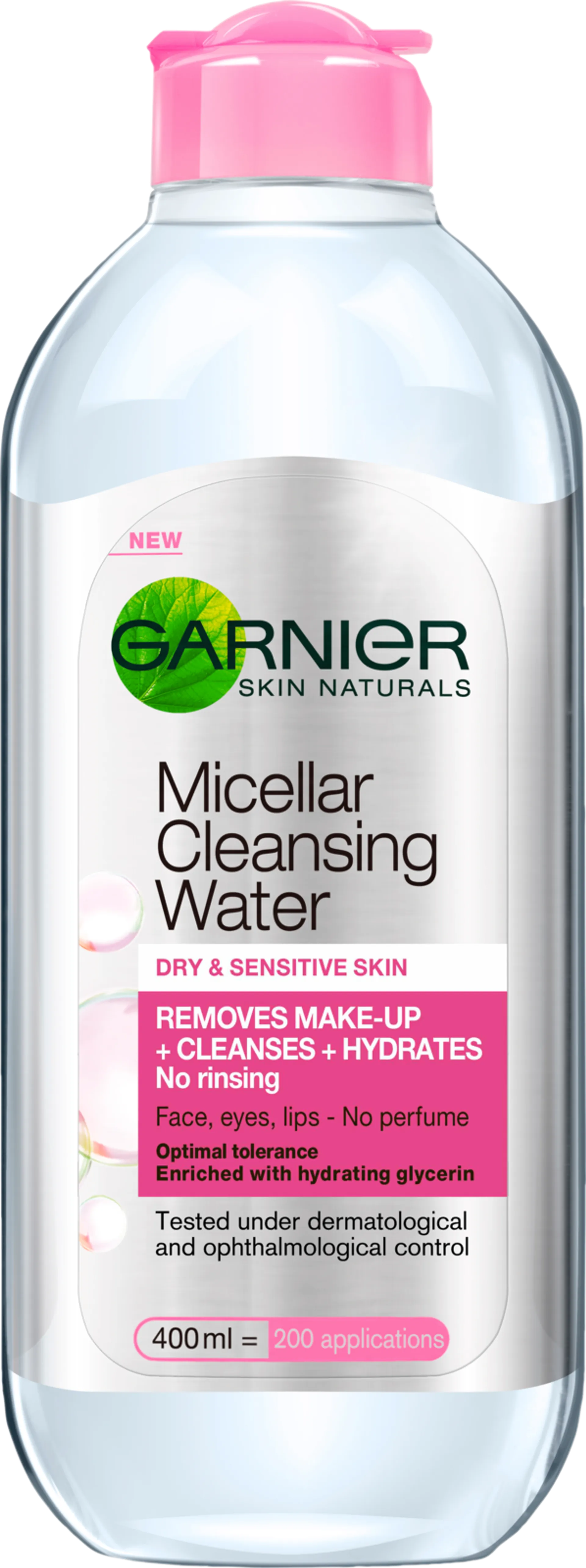 Garnier Skin Active Micellar puhdistusvesi kuivalle ja herkälle iholle 400ml - 1