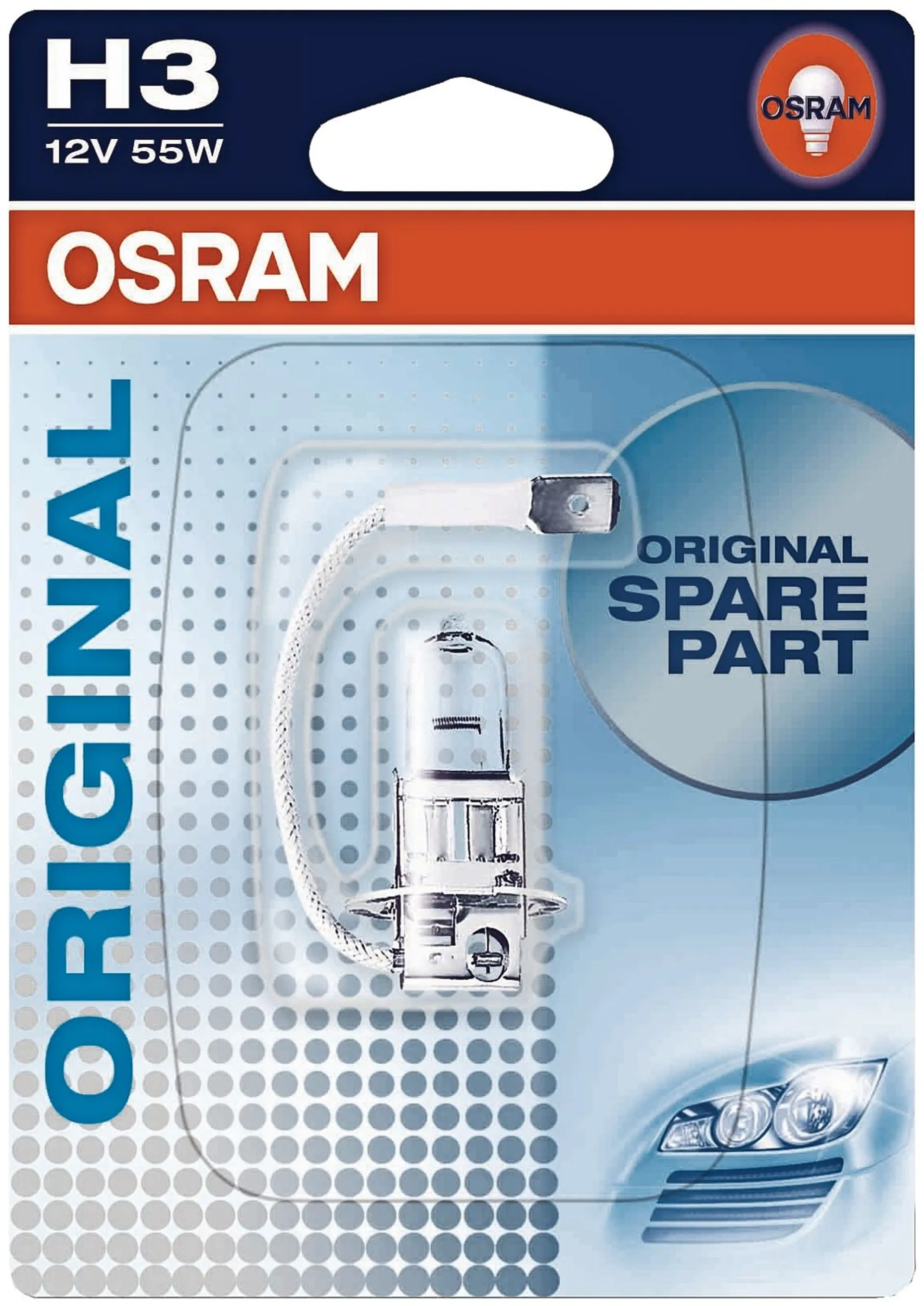 Osram Original H3 12V 55W polttimo - 2