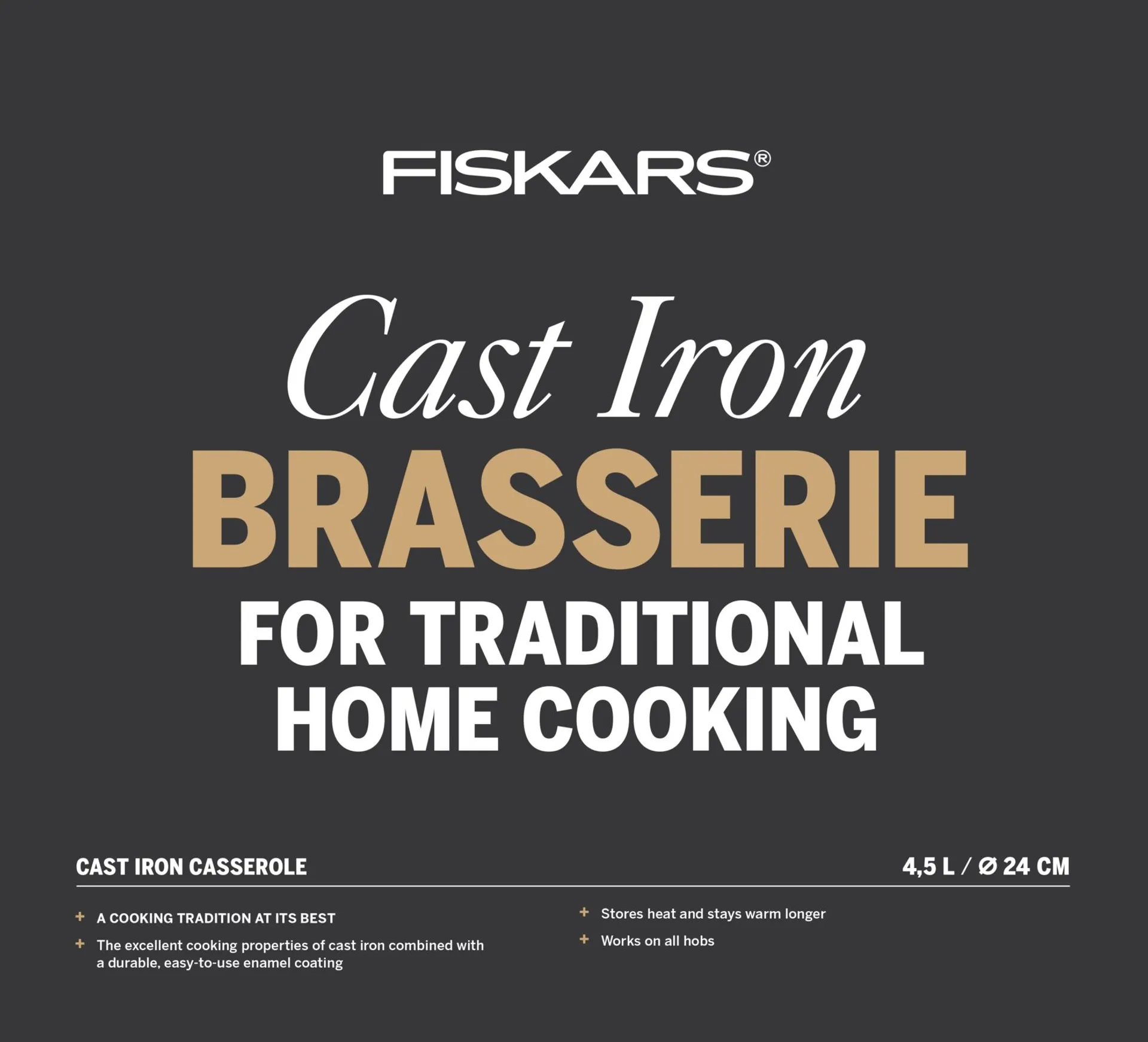 Fiskars Brasserie pata 4,5l - 2