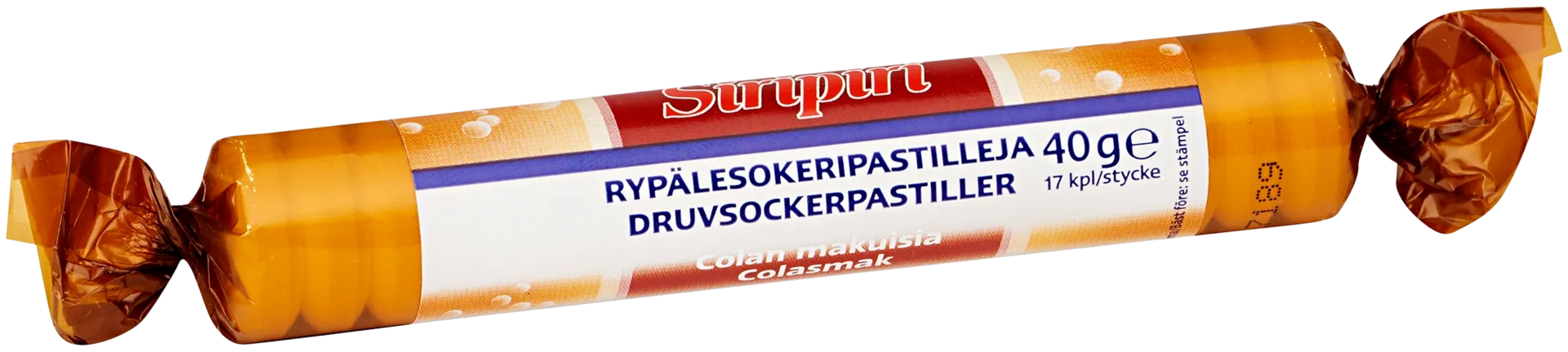 Siripiri rypälesokeripastilli cola 17kpl