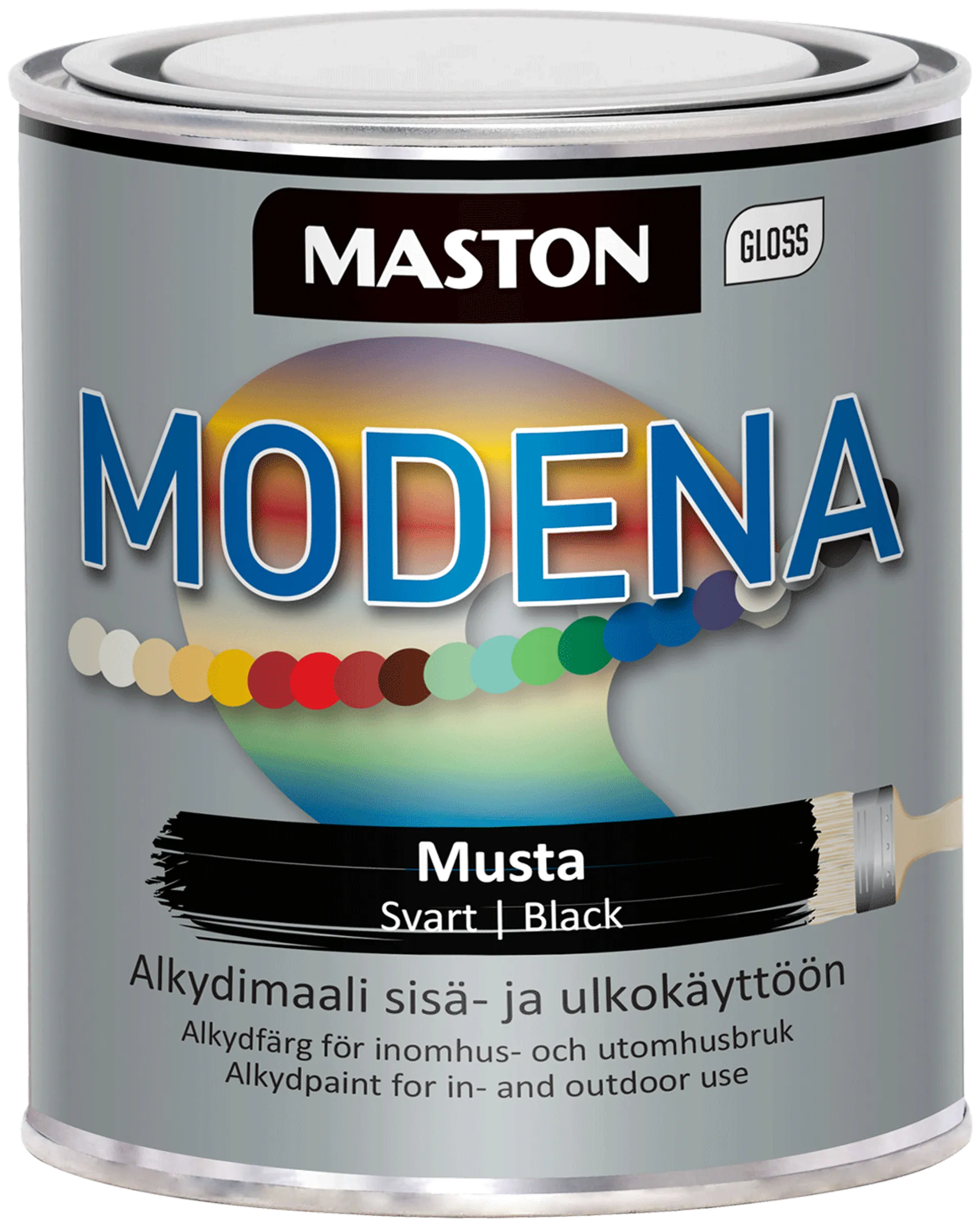 Maston maali Modena musta 1 l - 1